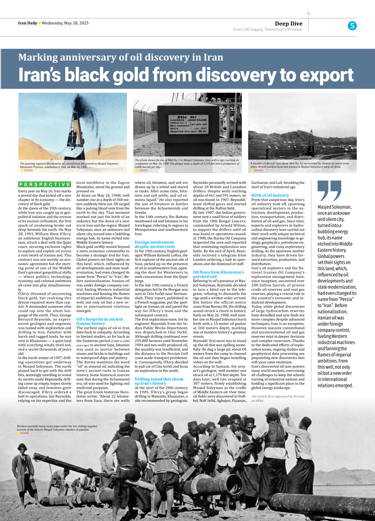 Iran Daily - Number Seven Thousand Eight Hundred and Forty Three - 28 May 2025 - Page 5
