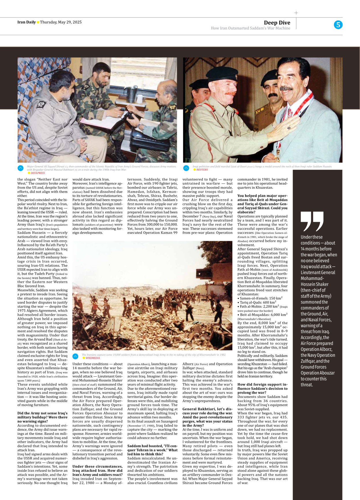 Iran Daily - Number Seven Thousand Eight Hundred and Forty Four - 29 May 2025 - Page 5