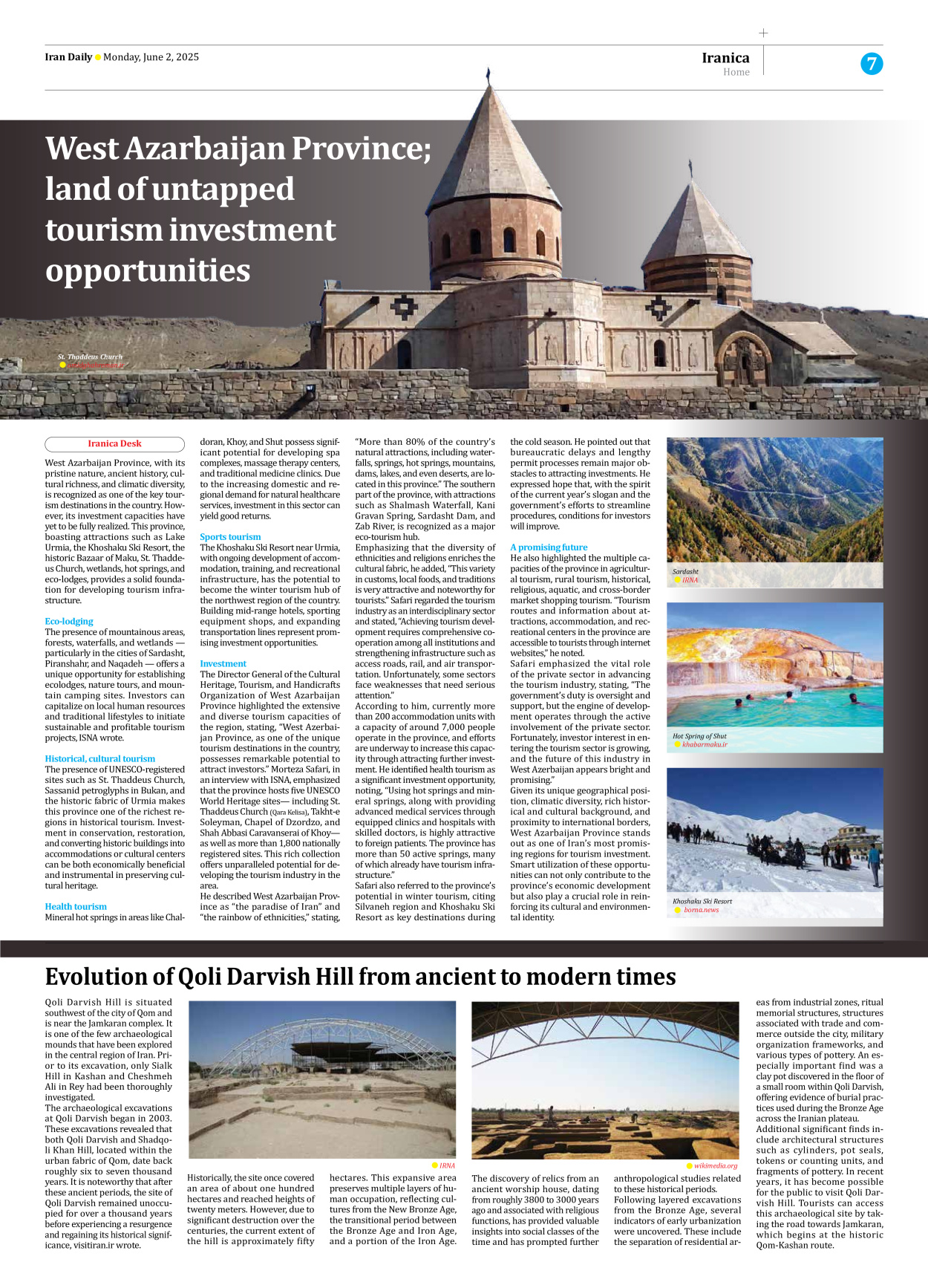 Iran Daily - Number Seven Thousand Eight Hundred and Forty Seven - 02 June 2025 - Page 7