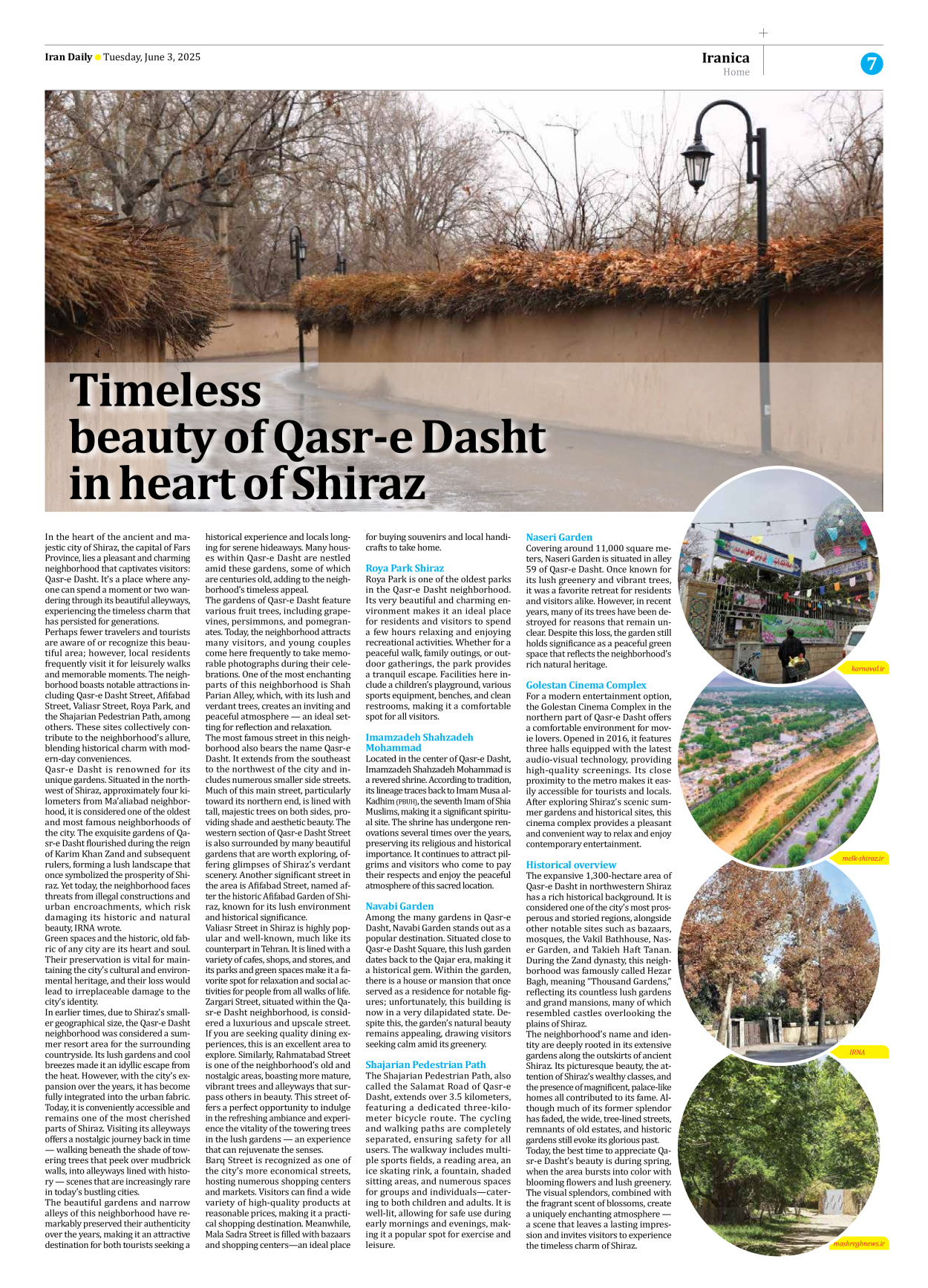 Iran Daily - Number Seven Thousand Eight Hundred and Forty Eight - 03 June 2025 - Page 7