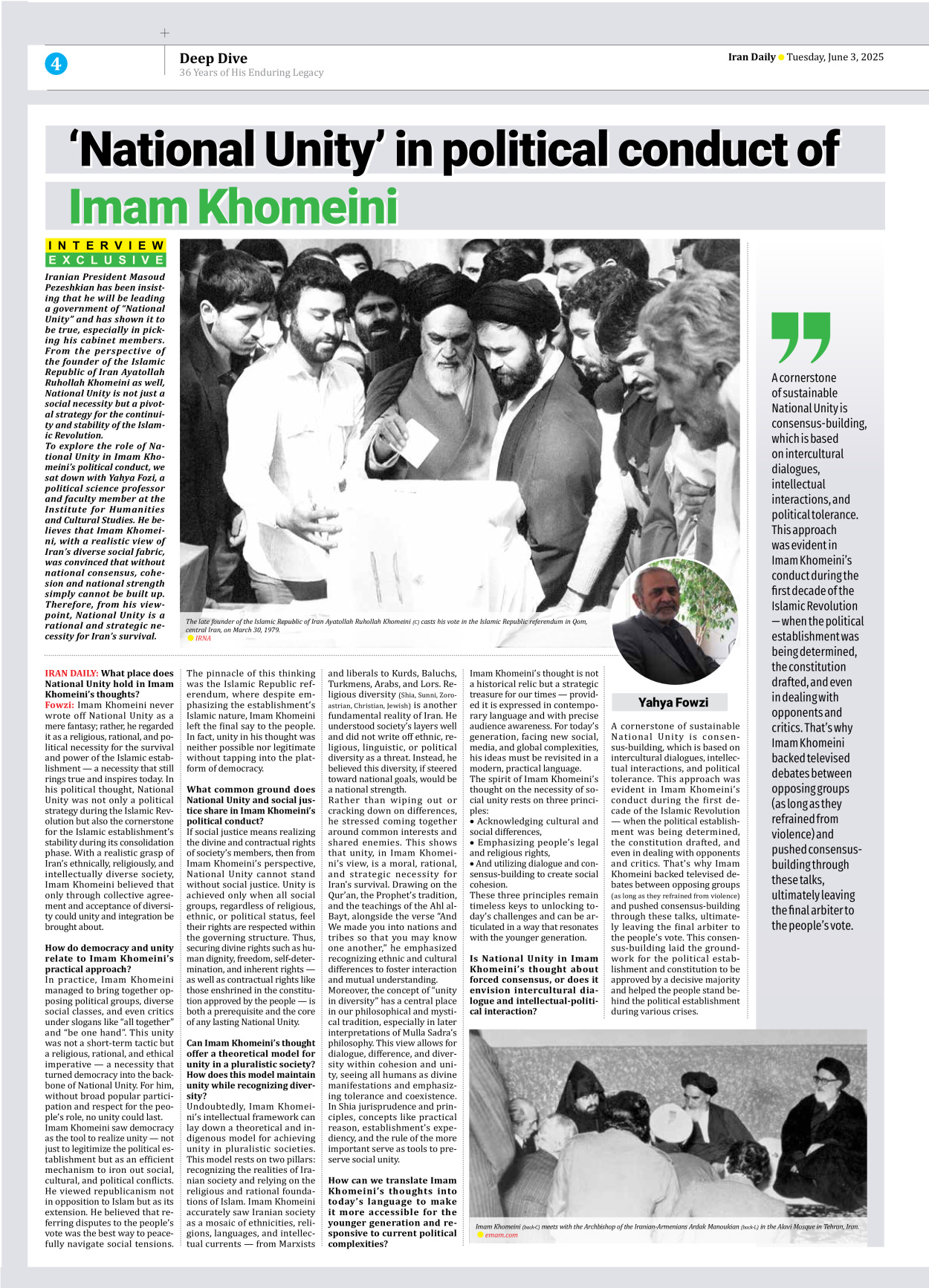 Iran Daily - Number Seven Thousand Eight Hundred and Forty Eight - 03 June 2025 - Page 4