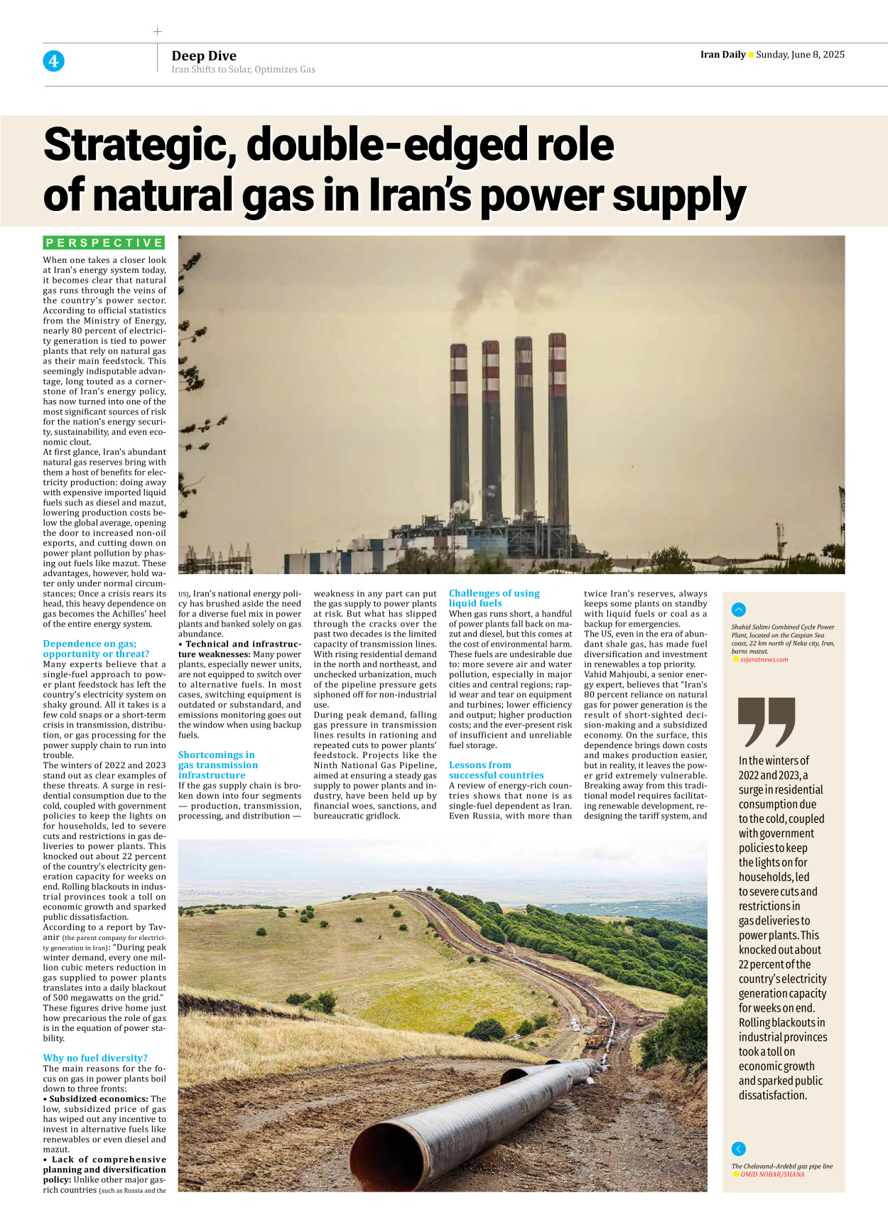 Iran Daily - Number Seven Thousand Eight Hundred and Fifty - 08 June 2025 - Page 4