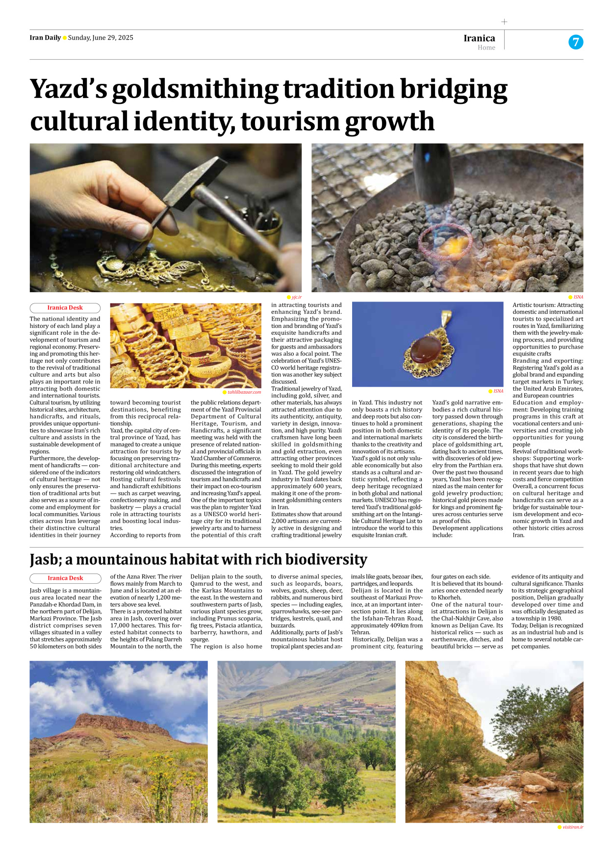 Iran Daily - Number Seven Thousand Eight Hundred and Sixty Seven - 29 June 2025 - Page 7