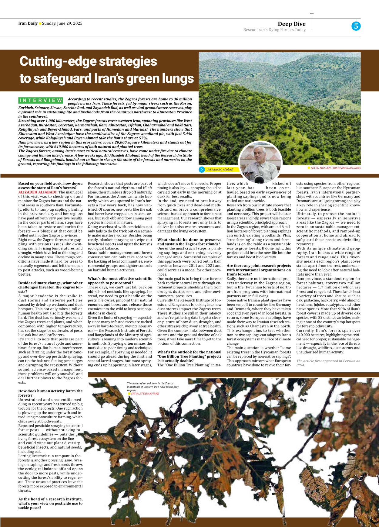 Iran Daily - Number Seven Thousand Eight Hundred and Sixty Seven - 29 June 2025 - Page 5