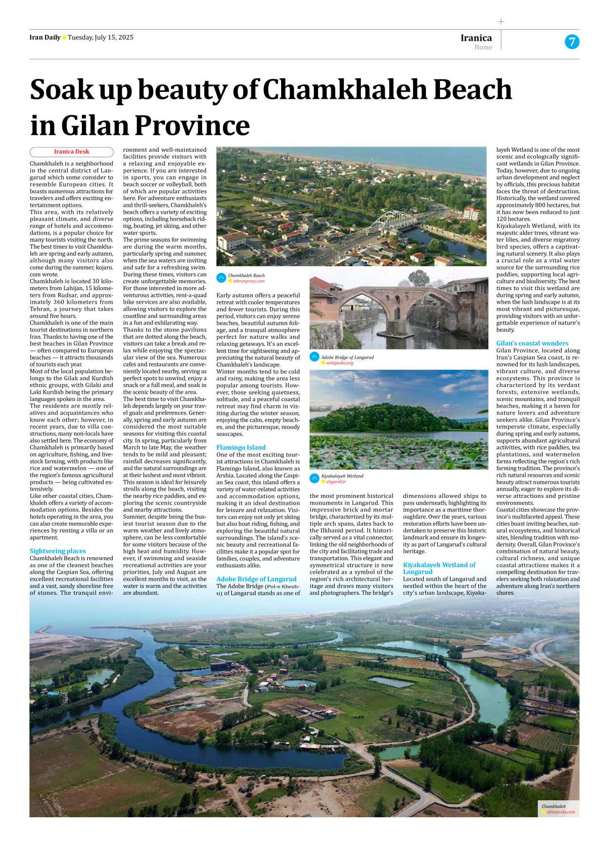 Iran Daily - Number Seven Thousand Eight Hundred and Seventy Nine - 15 July 2025 - Page 7