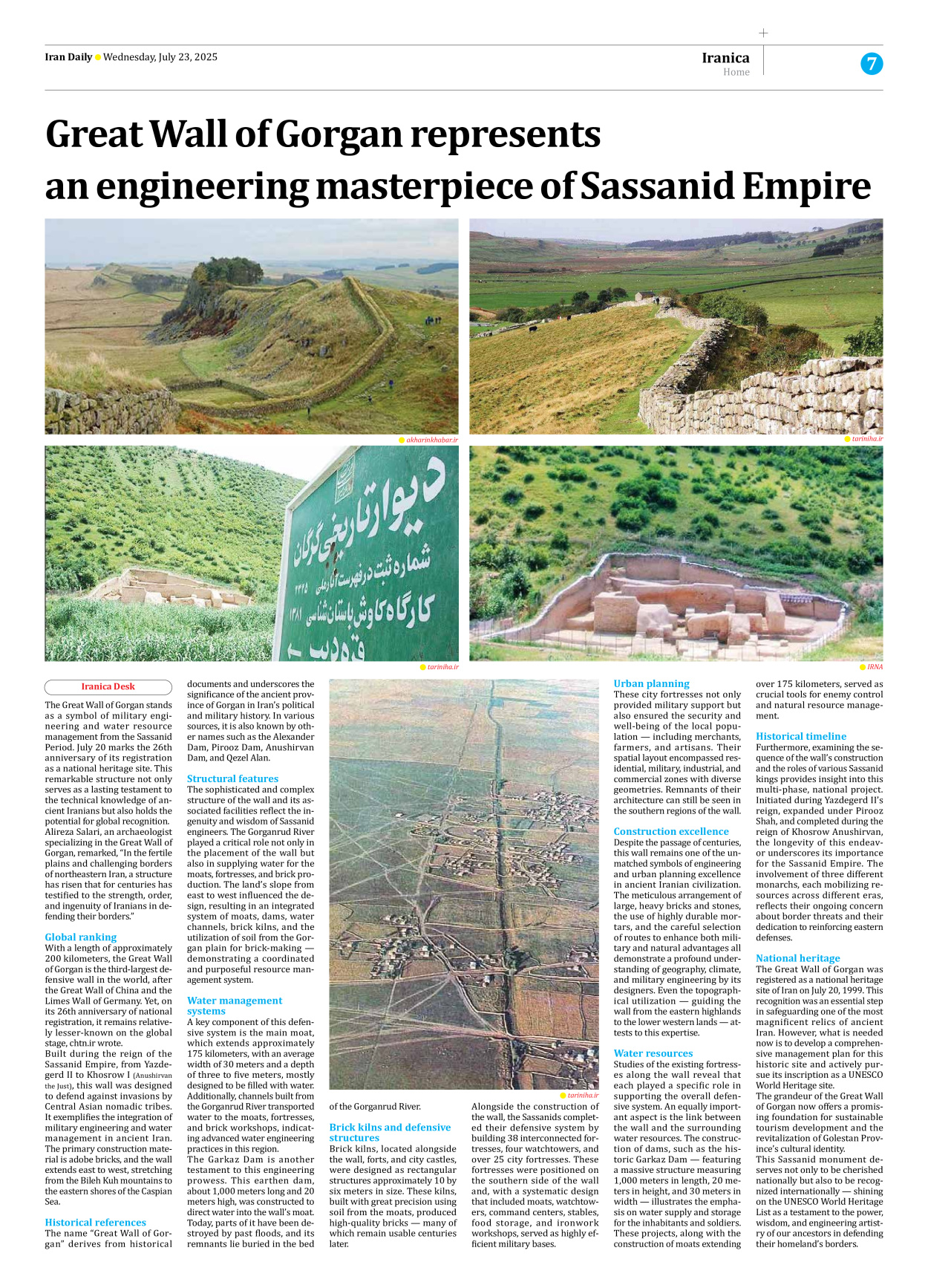 Iran Daily - Number Seven Thousand Eight Hundred and Eighty Six - 23 July 2025 - Page 7