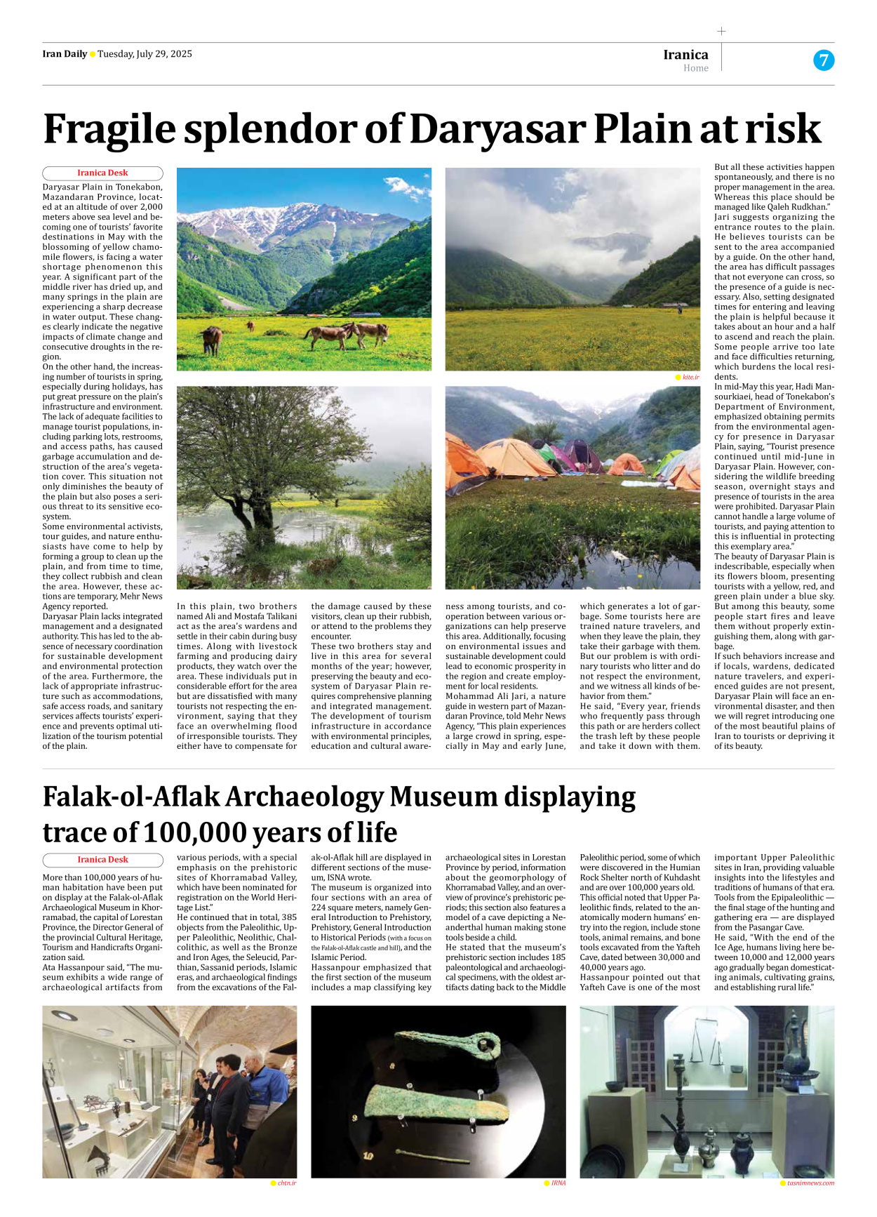 Iran Daily - Number Seven Thousand Eight Hundred and Ninety One - 29 July 2025 - Page 7