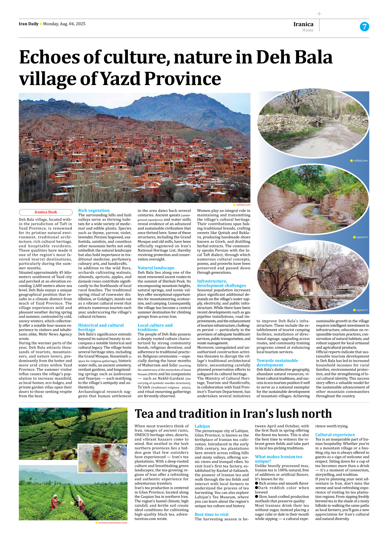 Iran Daily - Number Seven Thousand Eight Hundred and Ninety Six - 04 August 2025 - Page 7