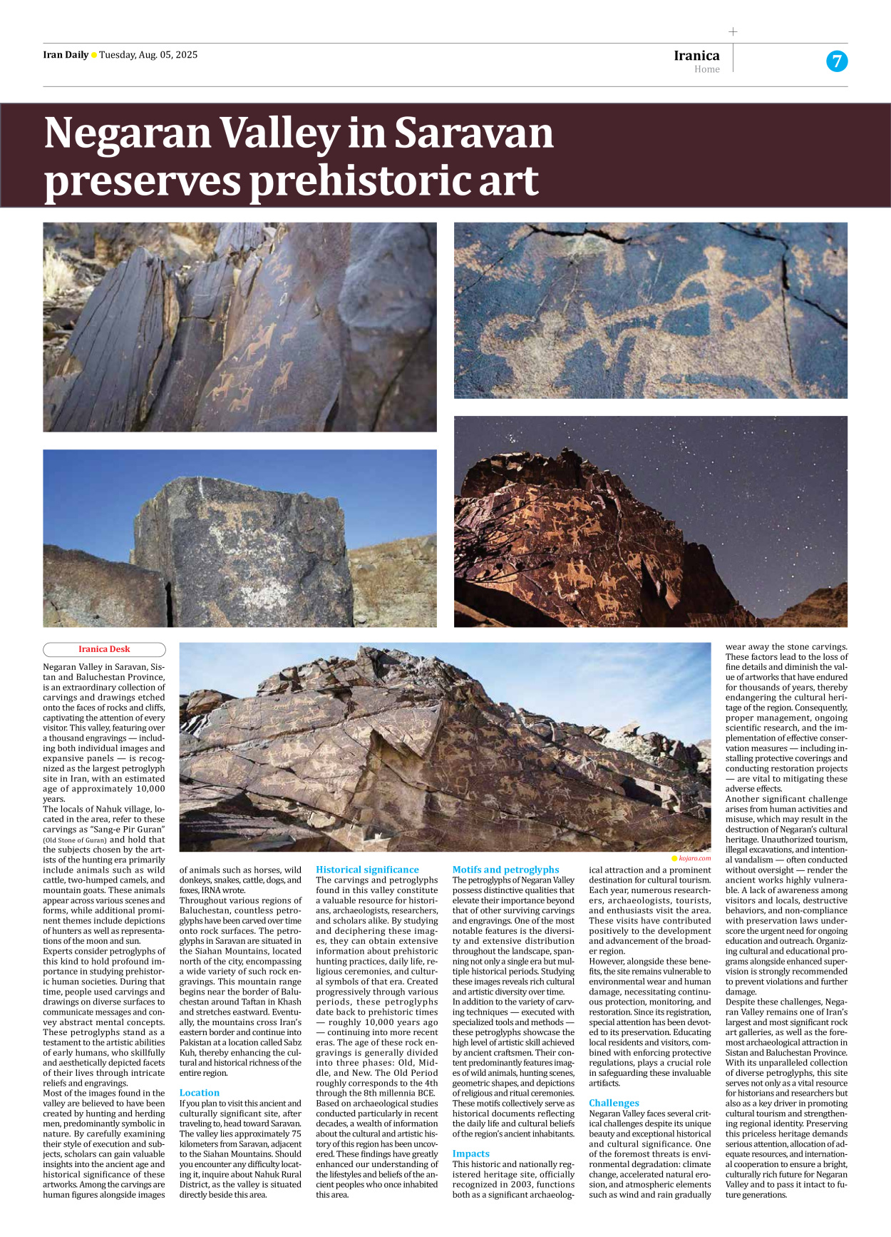 Iran Daily - Number Seven Thousand Eight Hundred and Ninety Seven - 05 August 2025 - Page 7