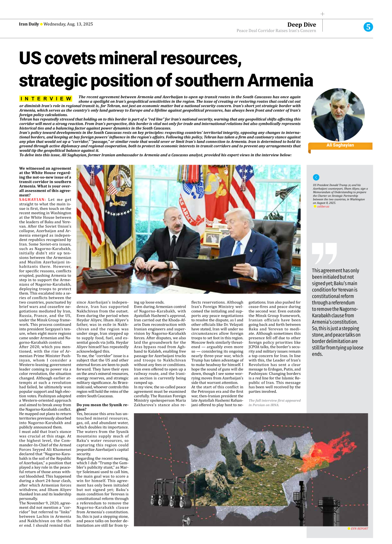Iran Daily - Number Seven Thousand Nine Hundred and Four - 13 August 2025 - Page 5