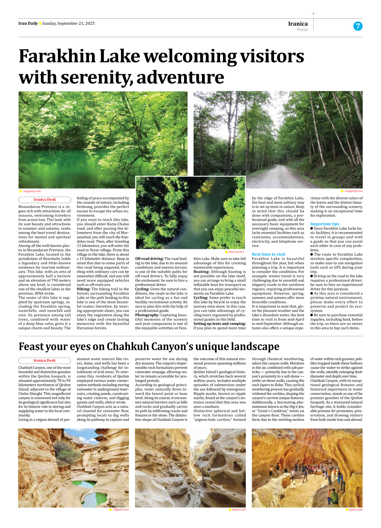 Iran Daily - Number Seven Thousand Nine Hundred and Thirty One - 21 September 2025 - Page 7