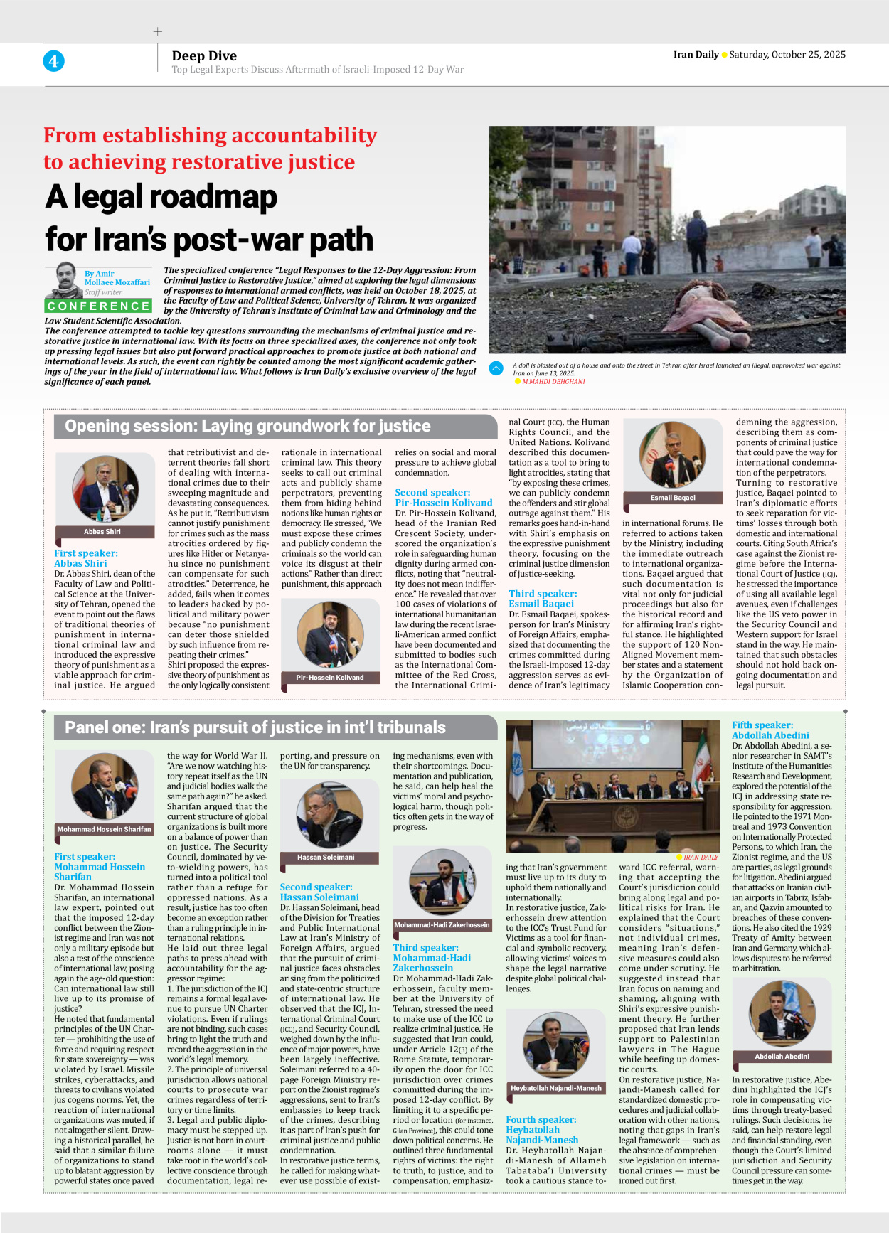 Iran Daily - Number Seven Thousand Nine Hundred and Sixty - 25 October 2025 - Page 4