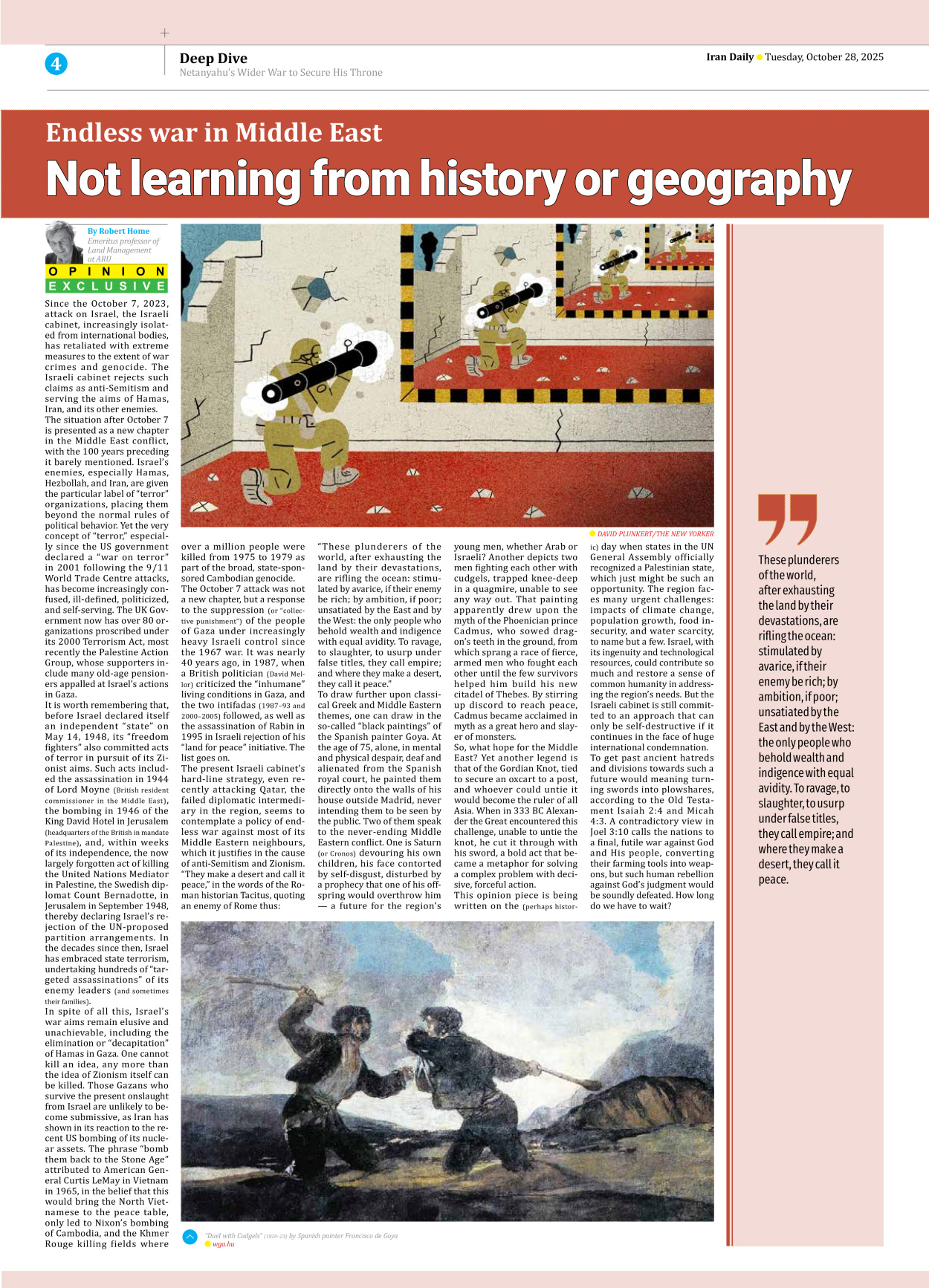 Iran Daily - Number Seven Thousand Nine Hundred and Sixty Three - 28 October 2025 - Page 4