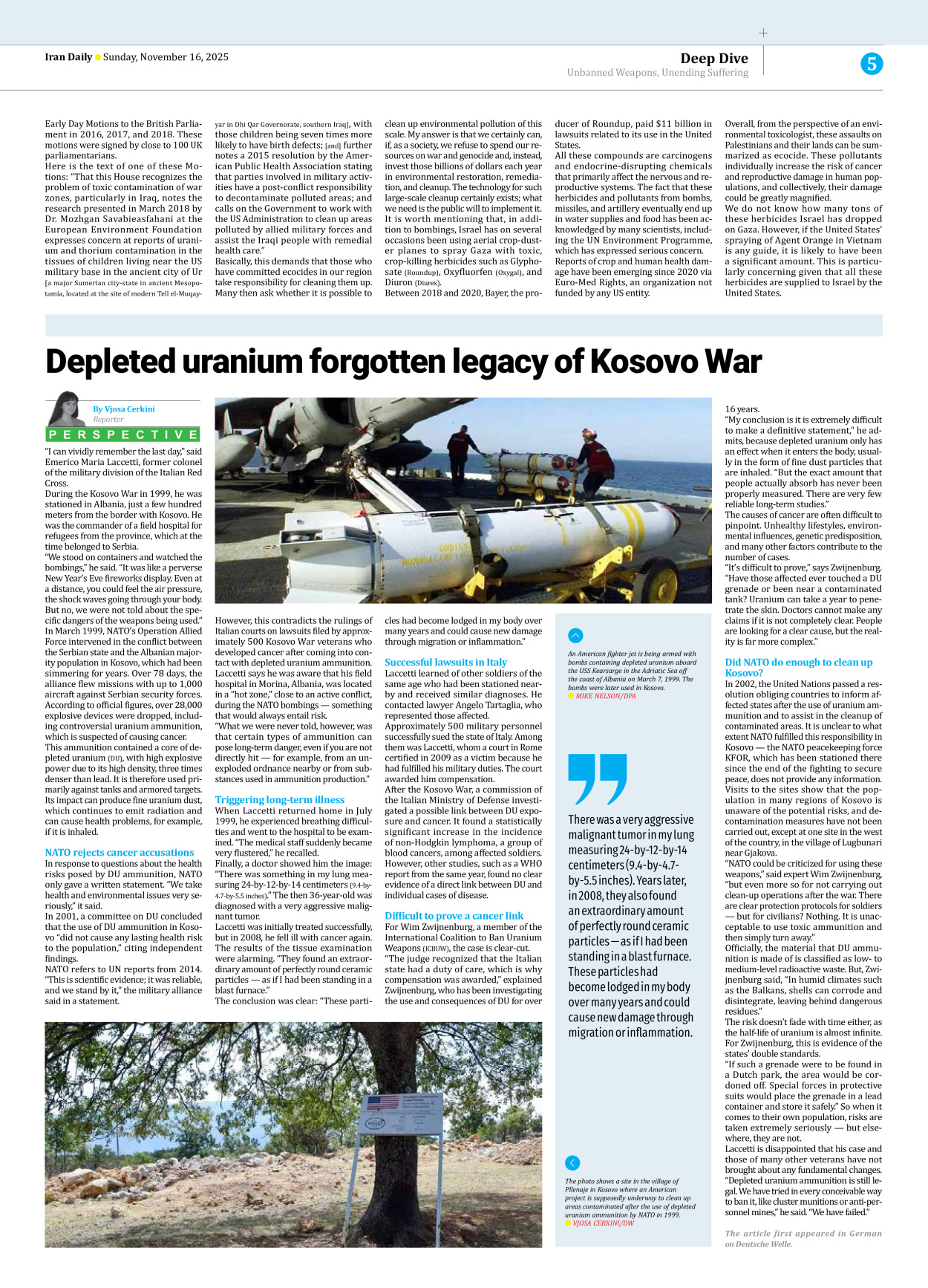 Iran Daily - Number Seven Thousand Nine Hundred and Seventy Nine - 16 November 2025 - Page 5