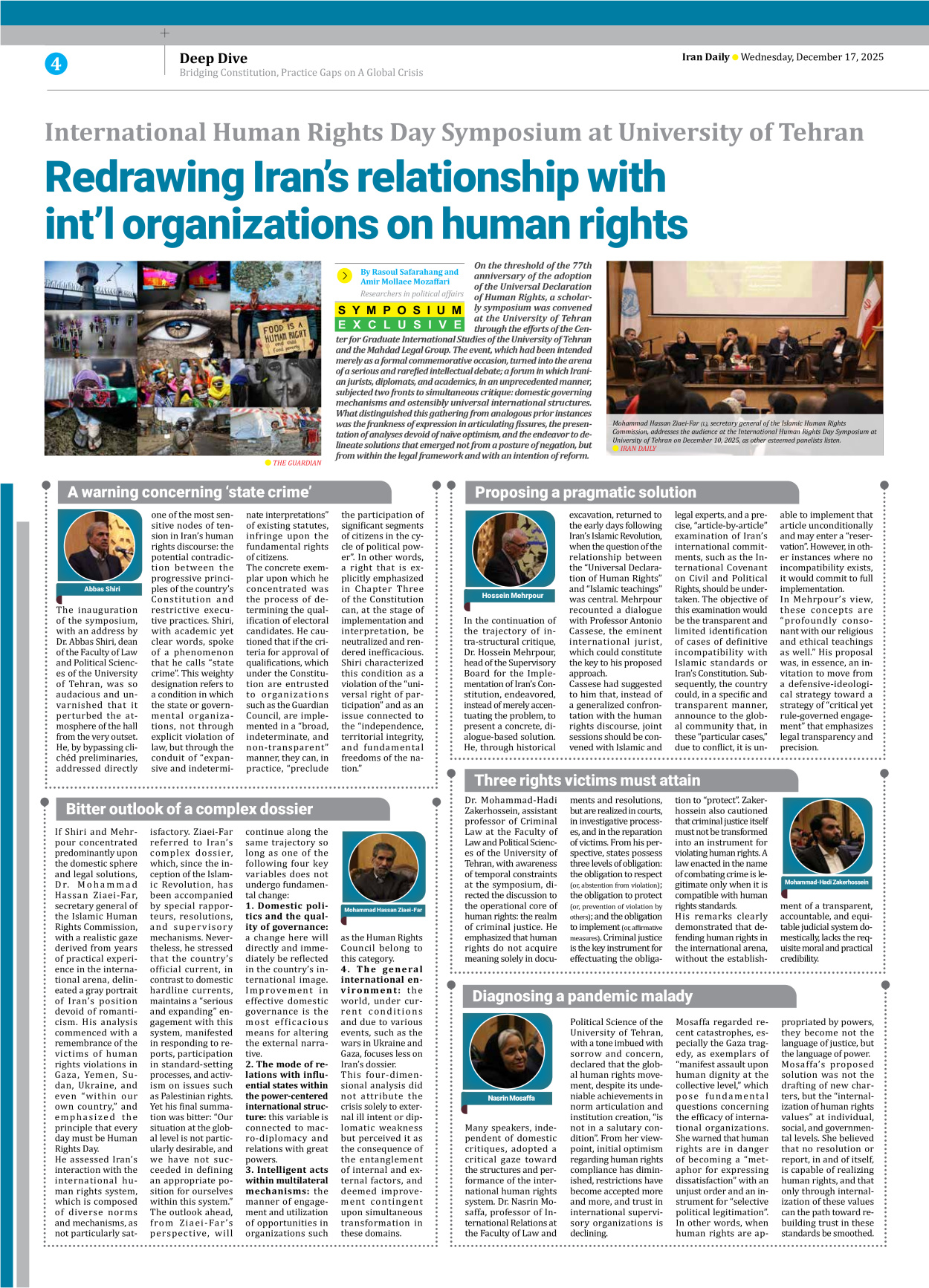 Iran Daily - Number Eight Thousand Five - 17 December 2025 - Page 4
