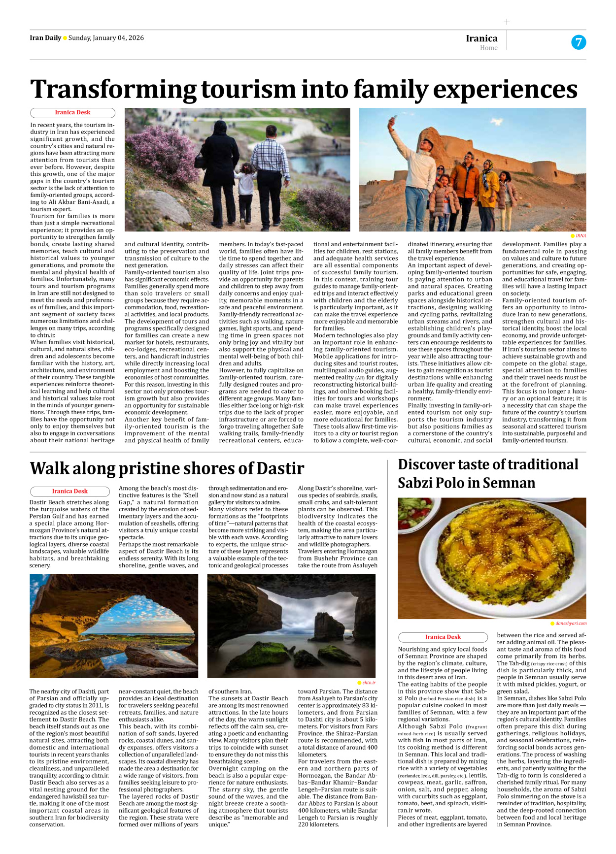 Iran Daily - Number Eight Thousand Nineteen - 04 January 2026 - Page 7