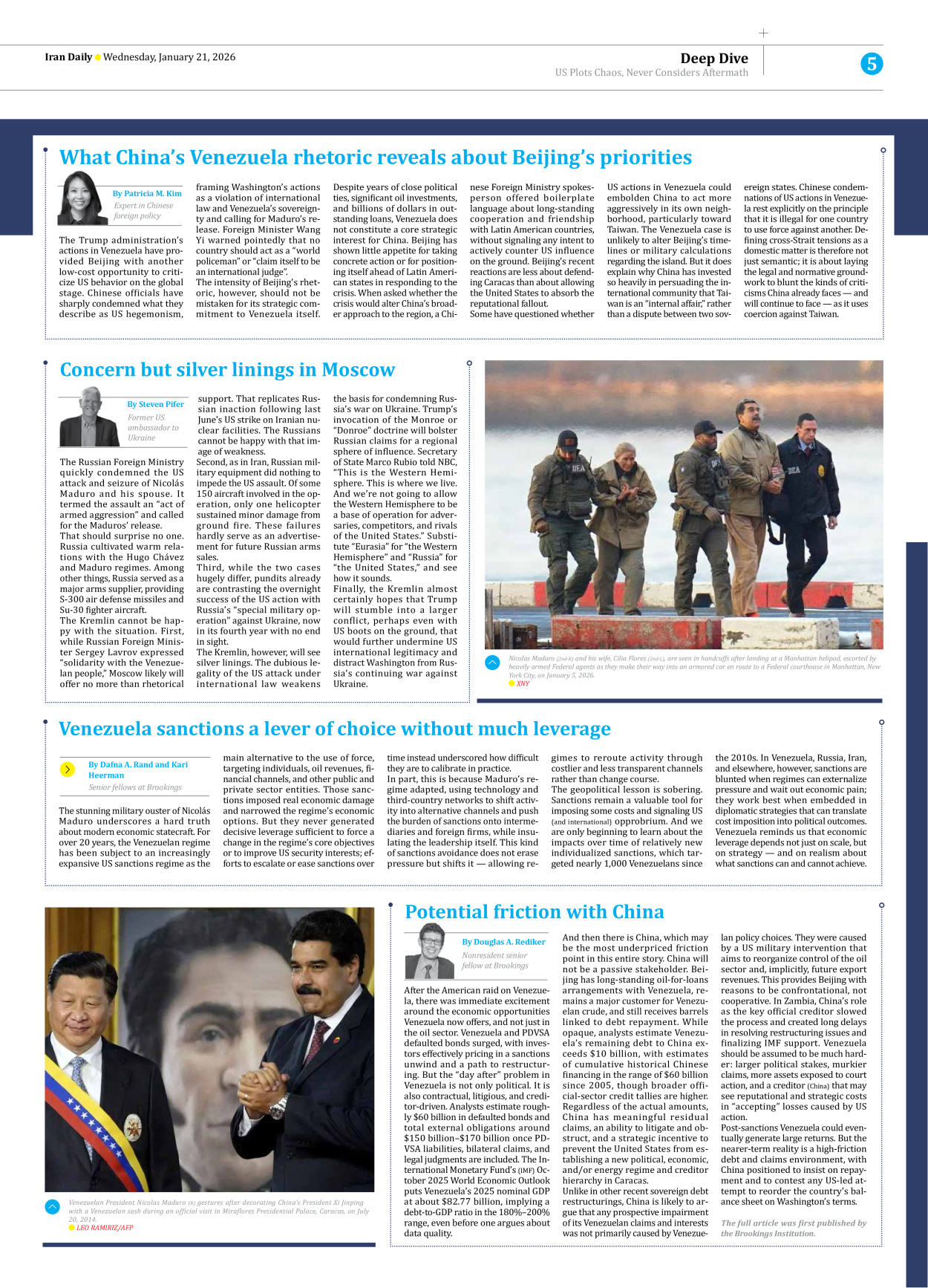 Iran Daily - Number Eight Thousand Thirty Three - 21 January 2026 - Page 5