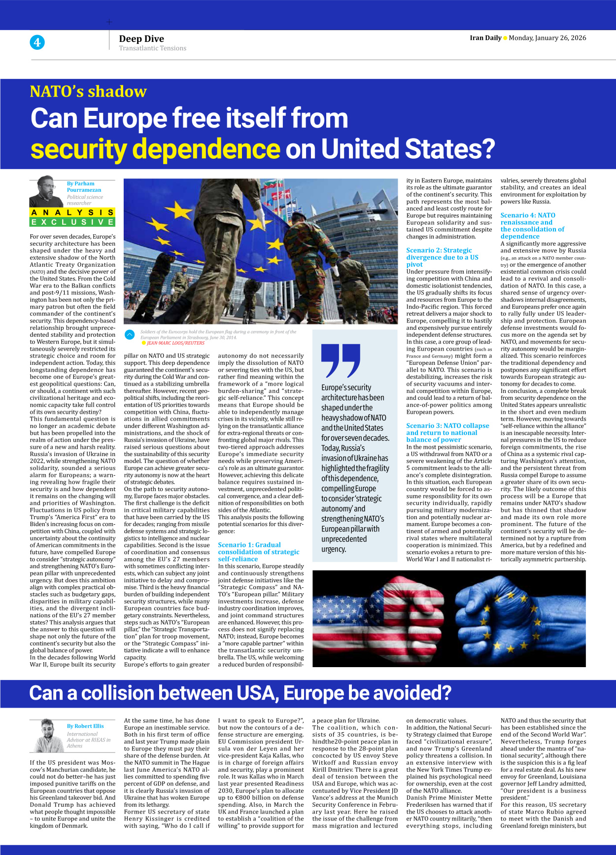 Iran Daily - Number Eight Thousand Thirty Seven - 26 January 2026 - Page 4