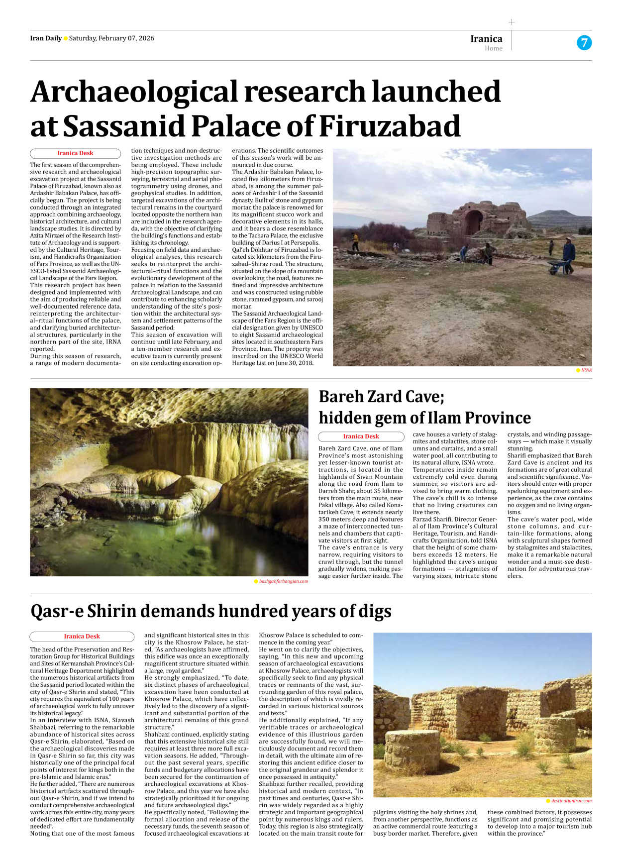 Iran Daily - Number Eight Thousand Forty Five - 07 February 2026 - Page 7