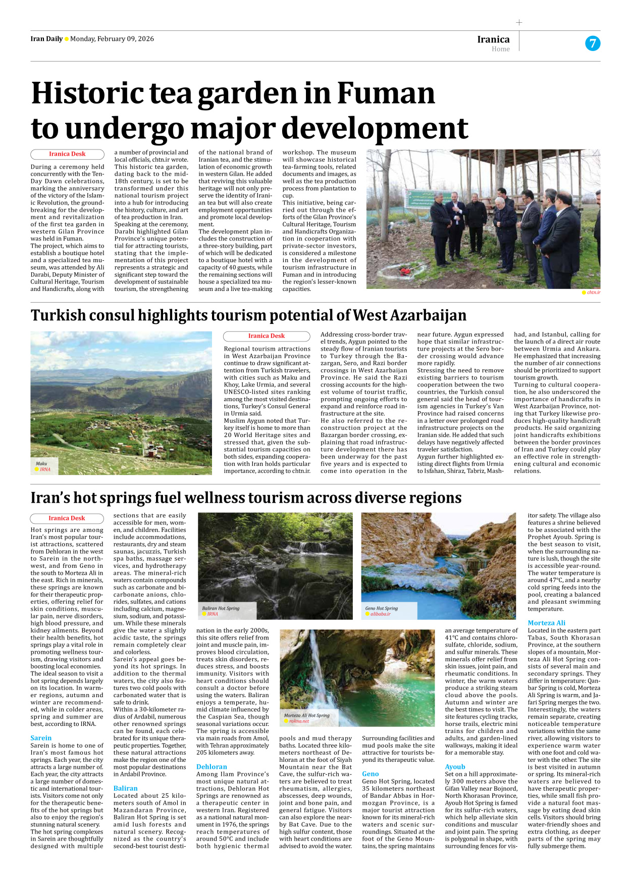 Iran Daily - Number Eight Thousand Forty Seven - 09 February 2026 - Page 7