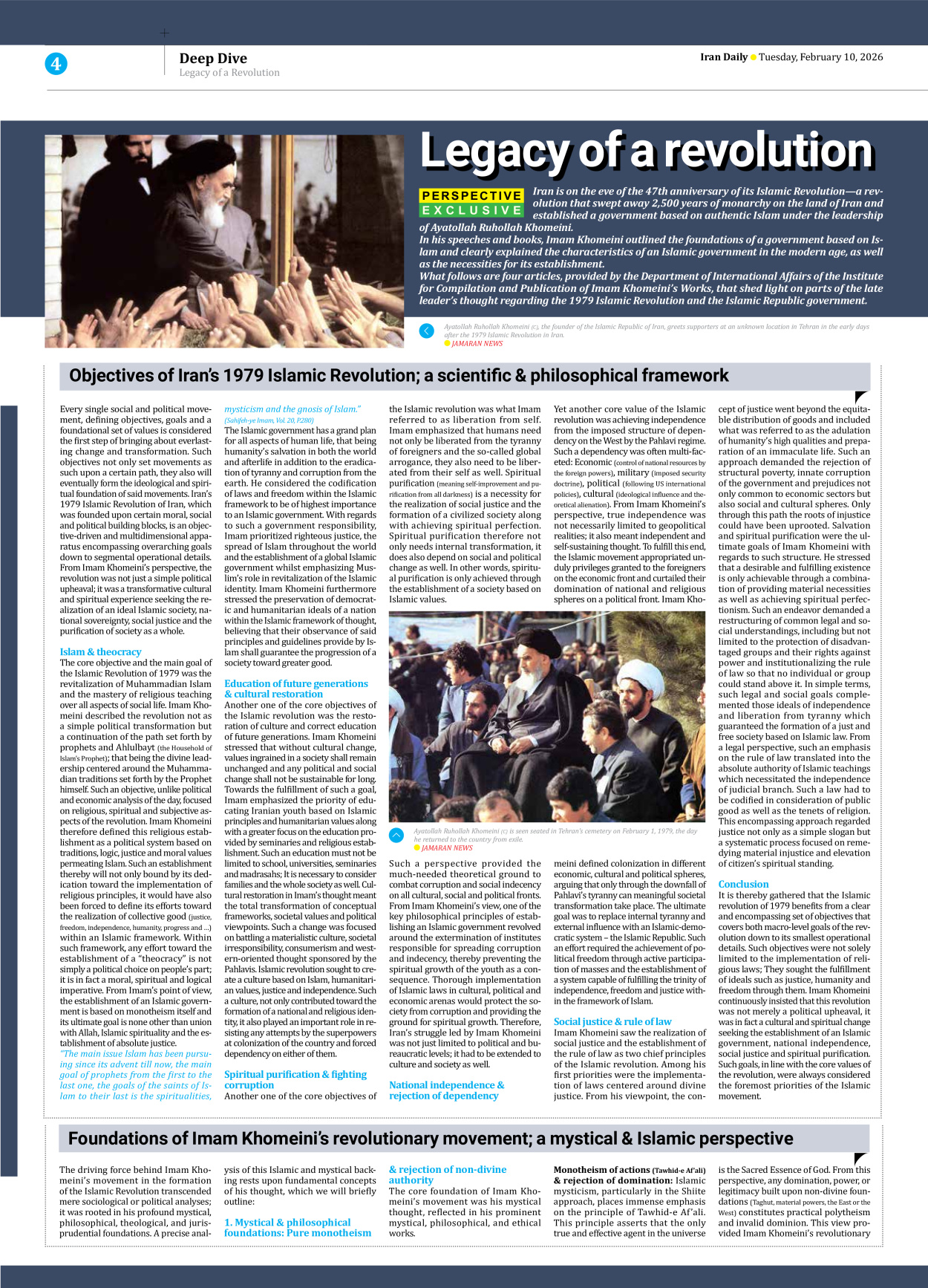 Iran Daily - Number Eight Thousand Forty Eight - 10 February 2026 - Page 4
