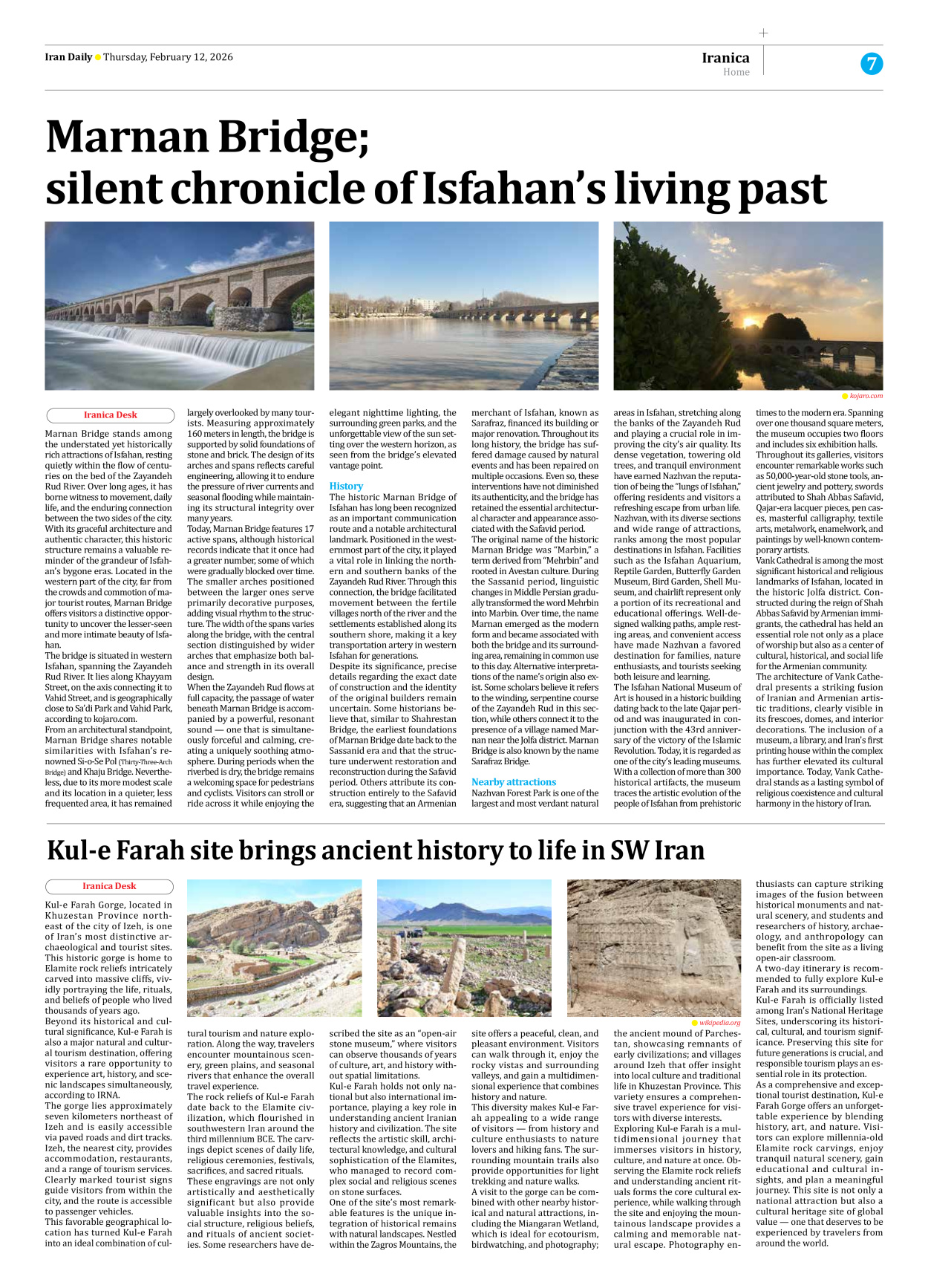 Iran Daily - Number Eight Thousand Forty Nine - 12 February 2026 - Page 7