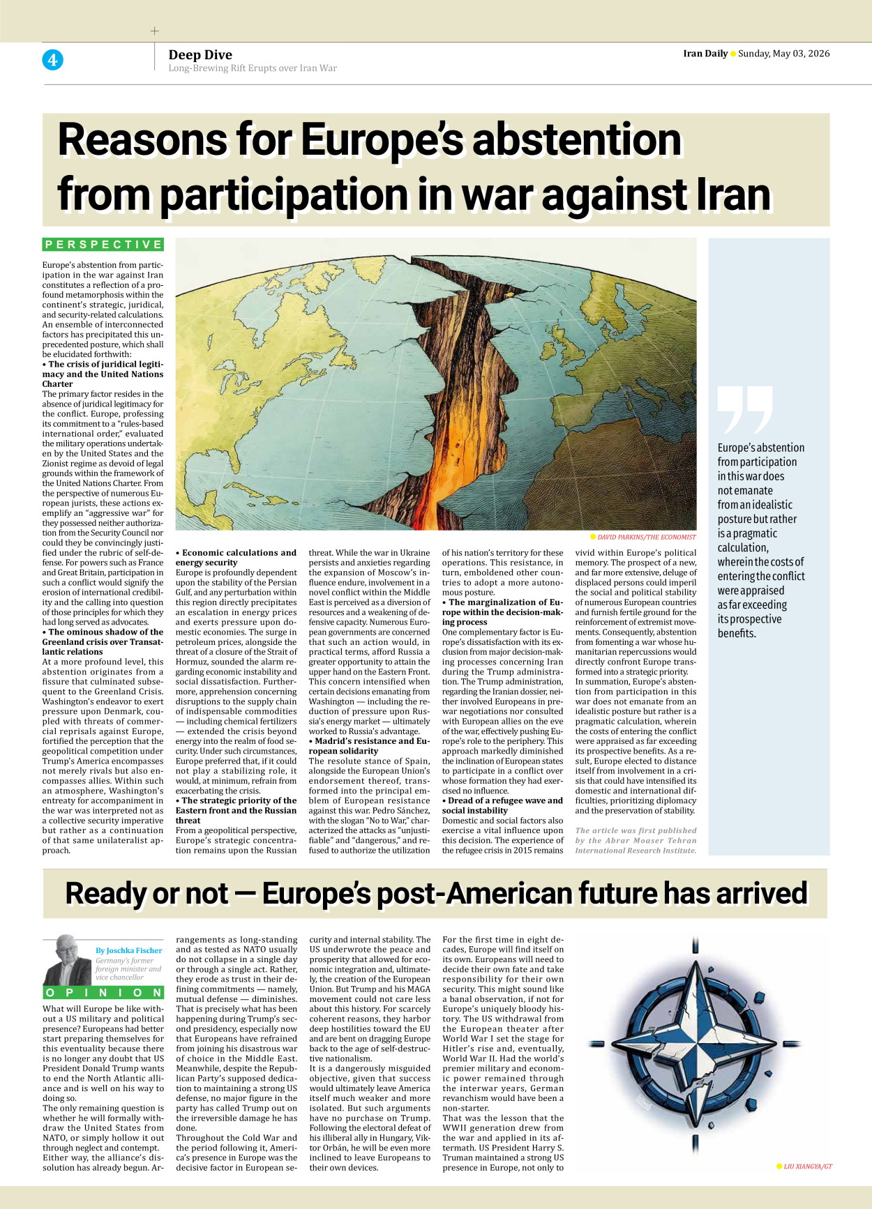 Iran Daily - Number Eight Thousand One Hundred and Seven - 03 May 2026 - Page 4
