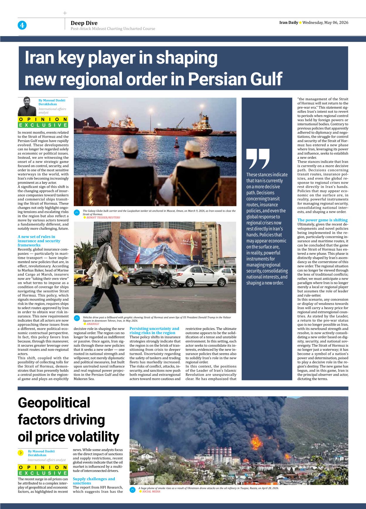 Iran Daily - Number Eight Thousand One Hundred and Ten - 06 May 2026 - Page 4