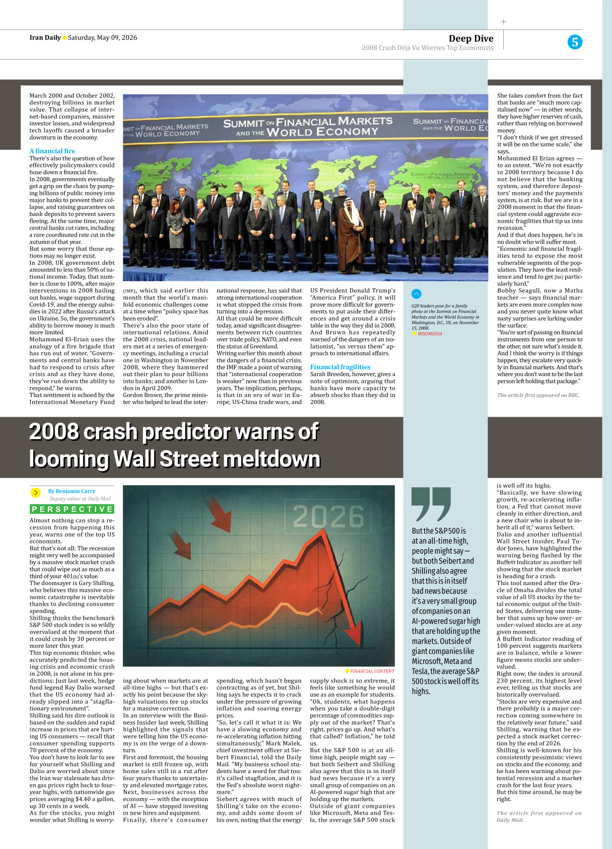 Iran Daily - Number Eight Thousand One Hundred and Twelve - 09 May 2026 - Page 5