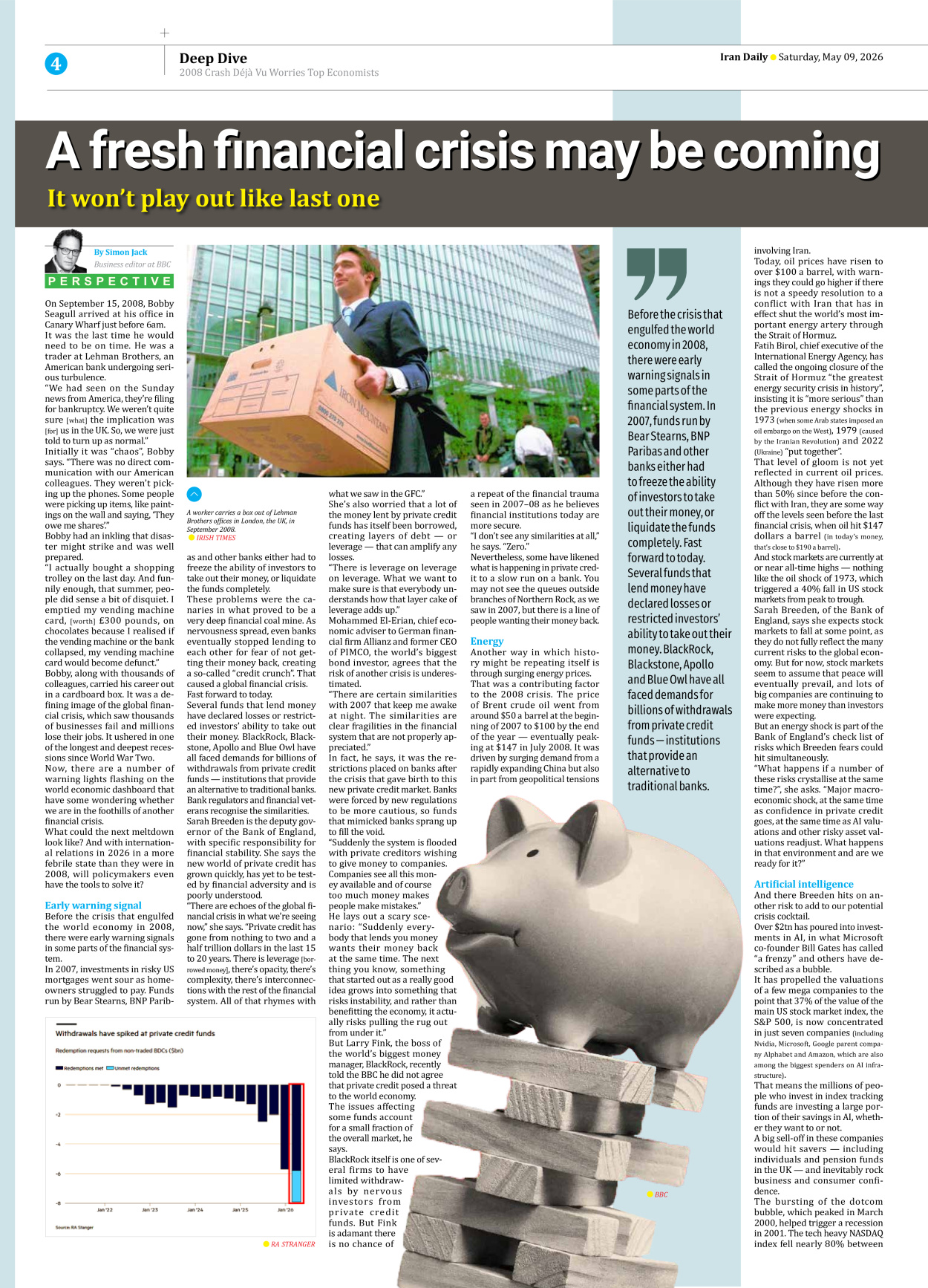 Iran Daily - Number Eight Thousand One Hundred and Twelve - 09 May 2026 - Page 4