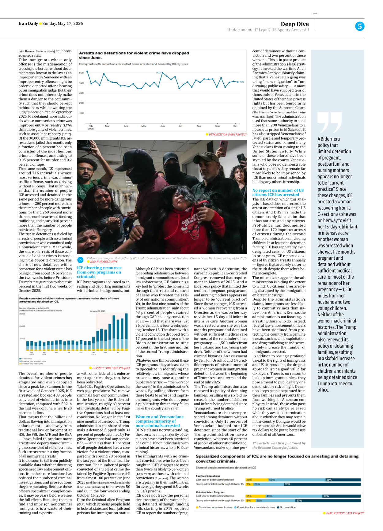 Iran Daily - Number Eight Thousand One Hundred and Nineteen - 17 May 2026 - Page 5