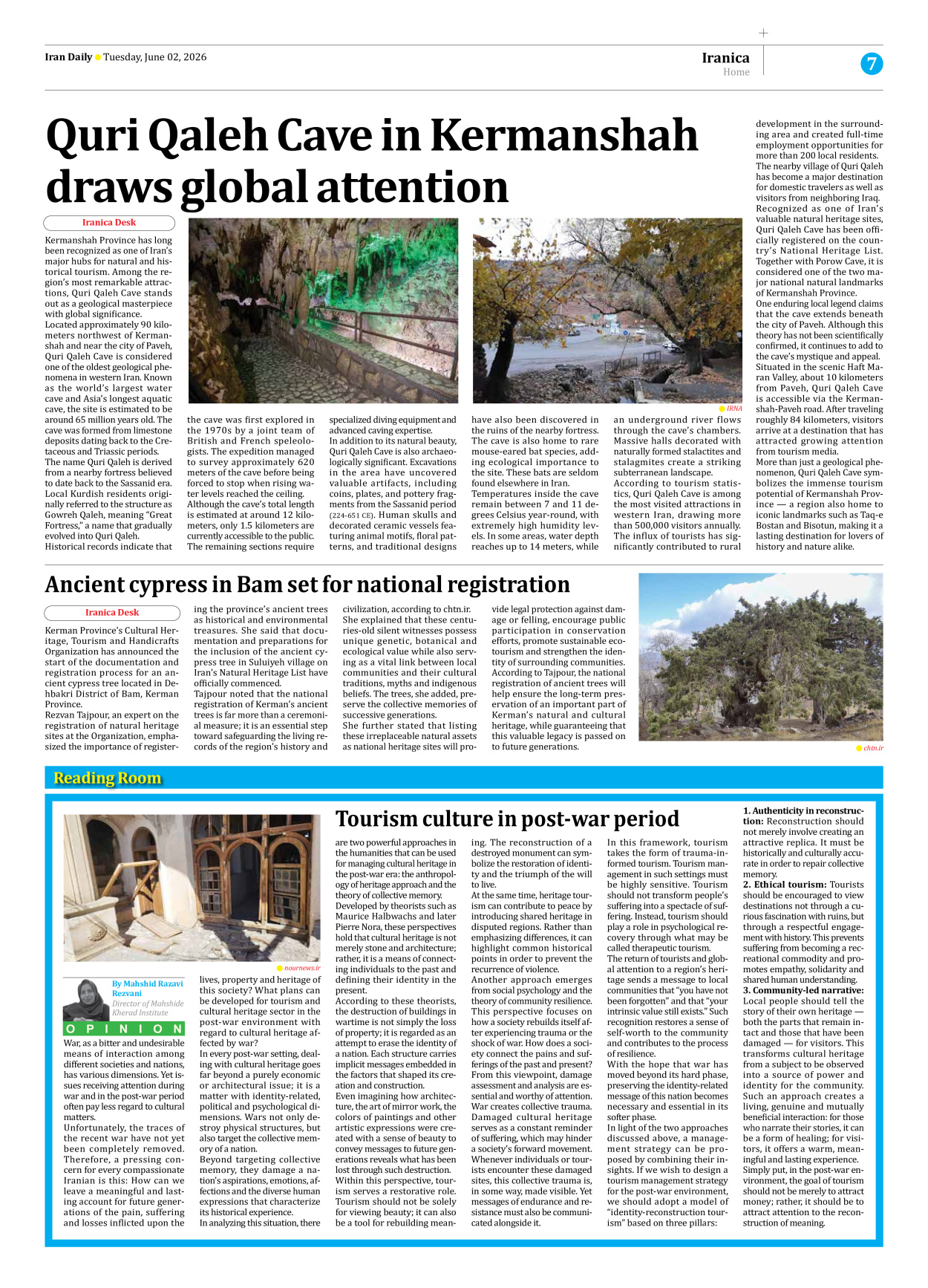 Iran Daily - Number Eight Thousand One Hundred and Thirty One - 02 June 2026 - Page 7