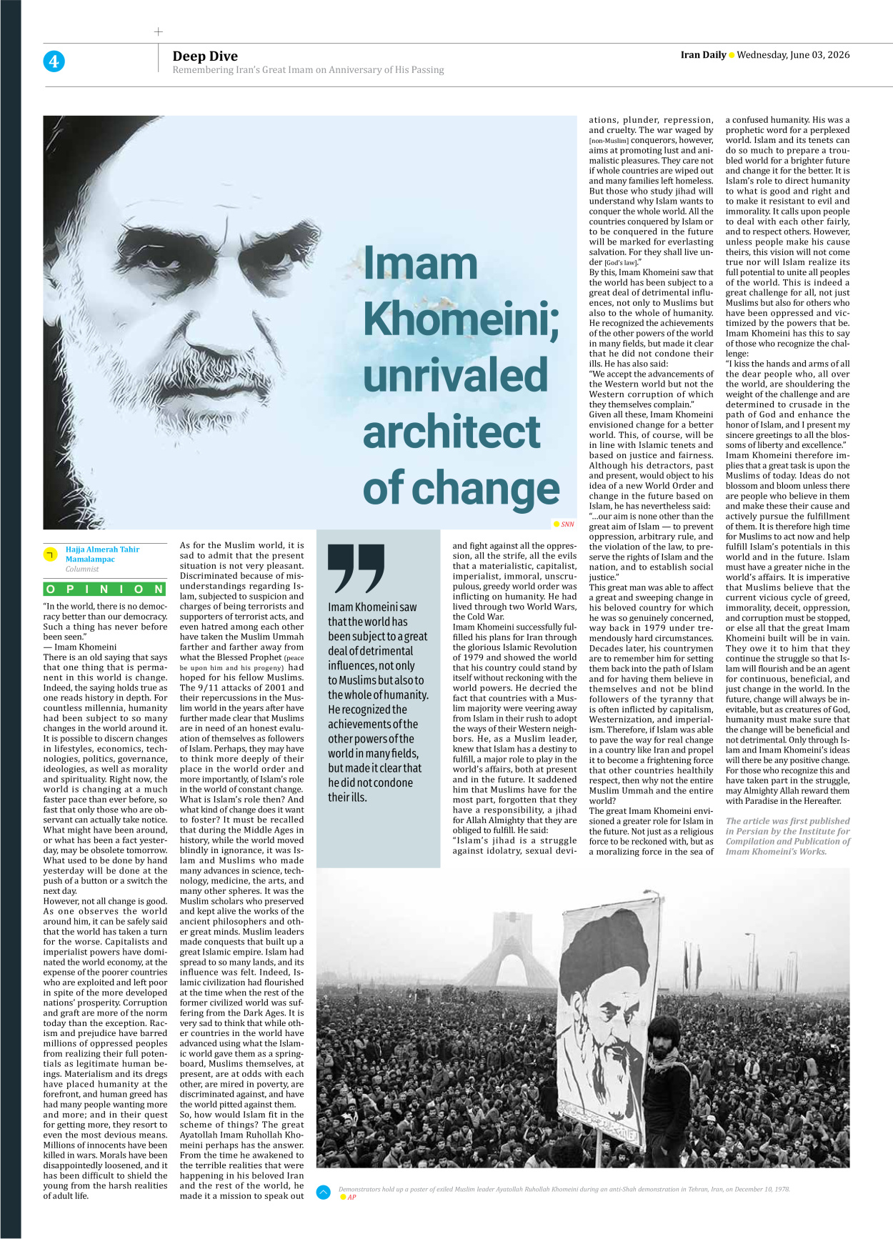 Iran Daily - Number Eight Thousand One Hundred and Thirty Two - 03 June 2026 - Page 4