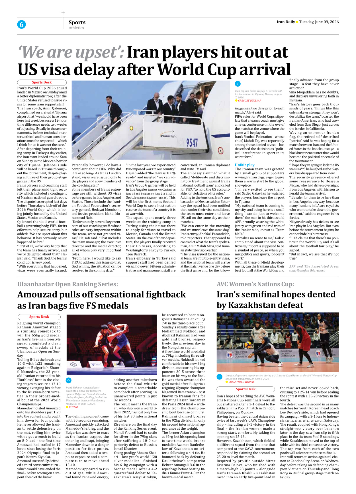 Iran Daily - Number Eight Thousand One Hundred and Thirty Six - 09 June 2026 - Page 6