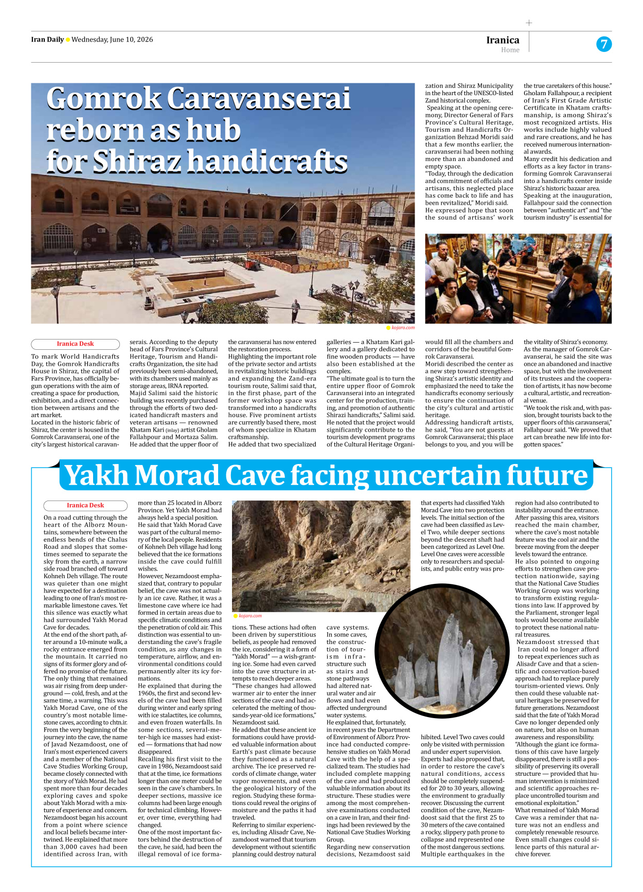 Iran Daily - Number Eight Thousand One Hundred and Thirty Seven - 10 June 2026 - Page 7