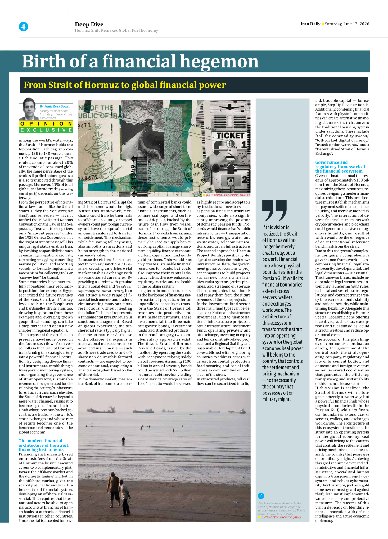 Iran Daily - Number Eight Thousand One Hundred and Thirty Nine - 13 June 2026 - Page 4