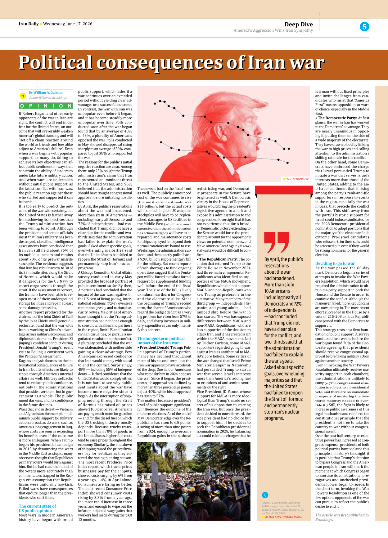Iran Daily - Number Eight Thousand One Hundred and Forty Three - 17 June 2026 - Page 5