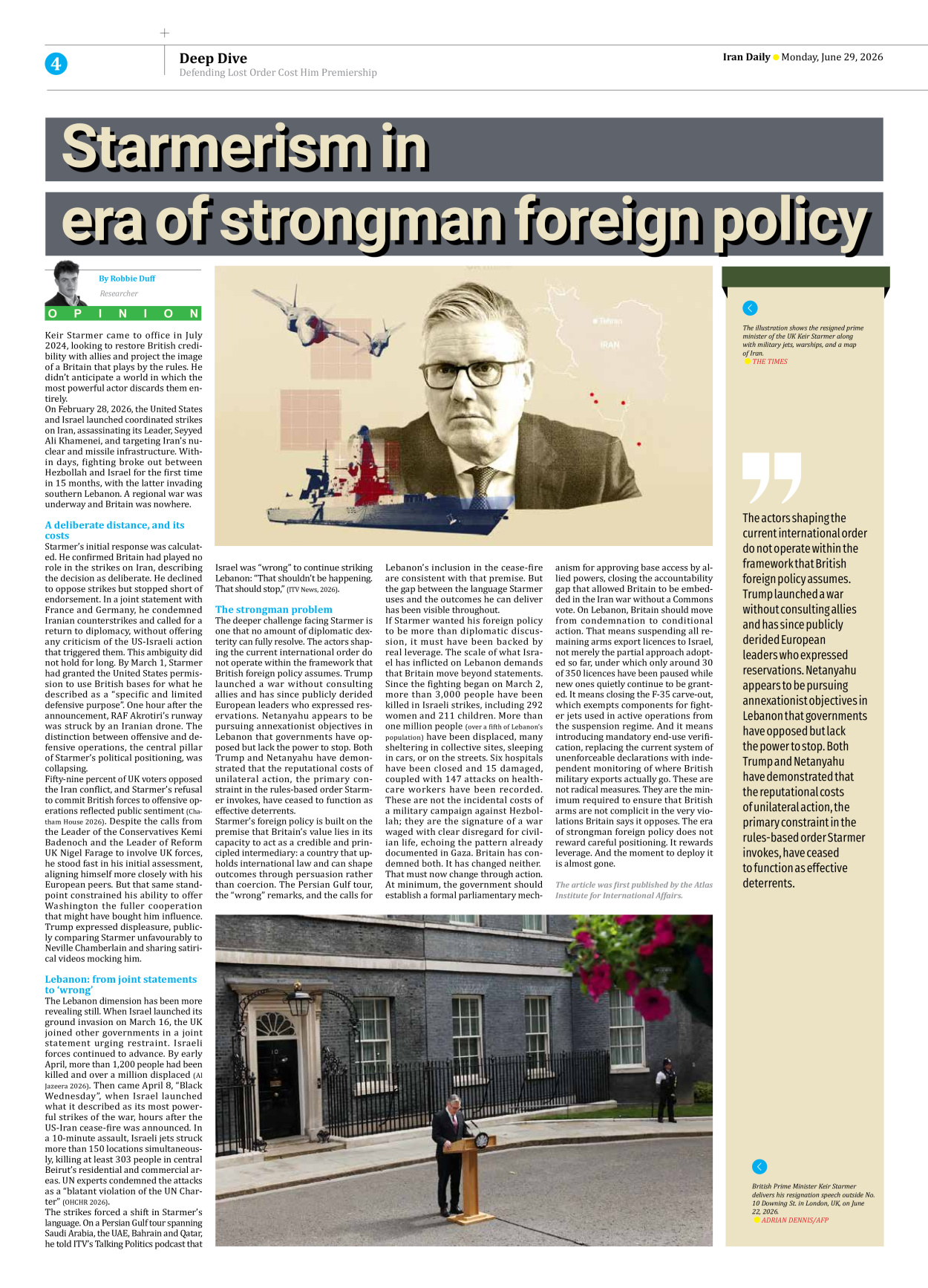 Iran Daily - Number Eight Thousand One Hundred and Fifty One - 29 June 2026 - Page 4