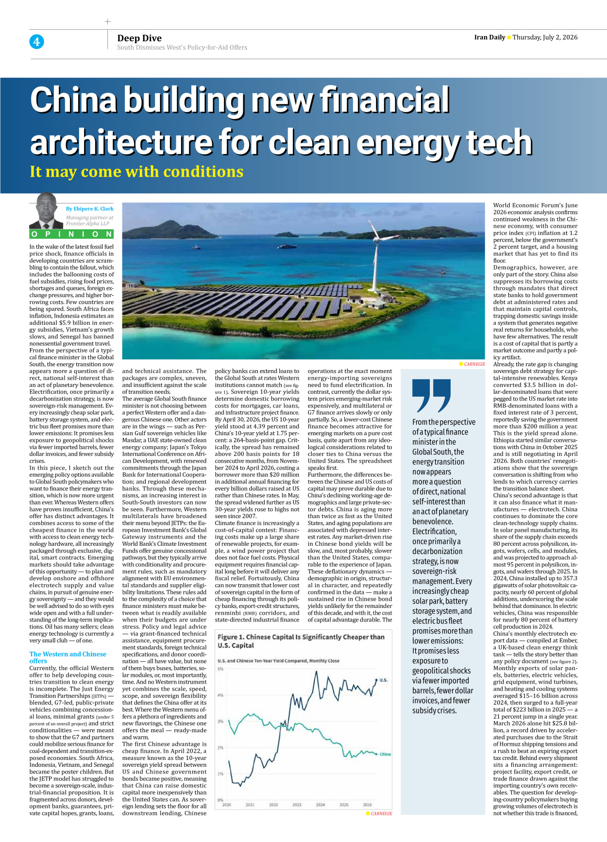Iran Daily - Number Eight Thousand One Hundred and Fifty Four - 02 July 2026 - Page 4