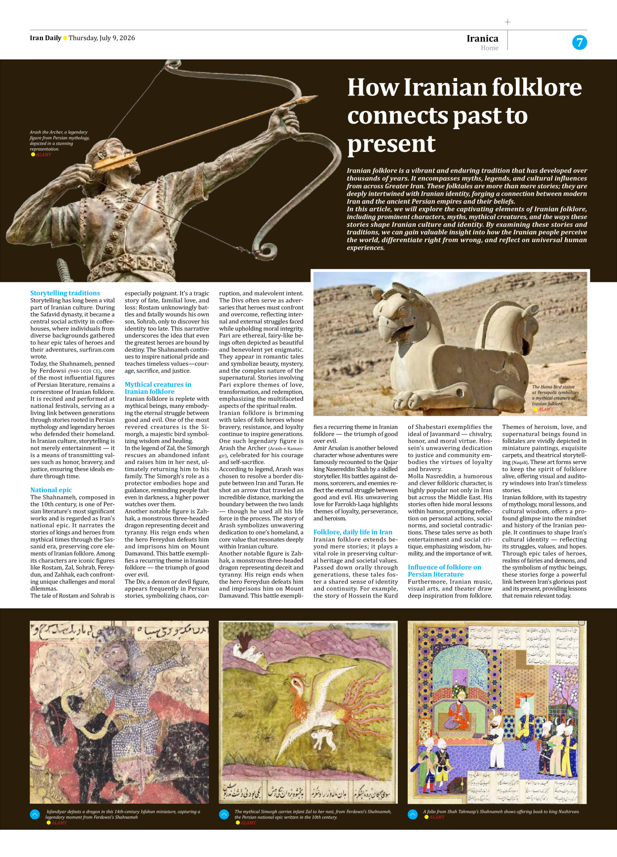 Iran Daily - Number Eight Thousand One Hundred and Fifty Nine - 09 July 2026 - Page 7