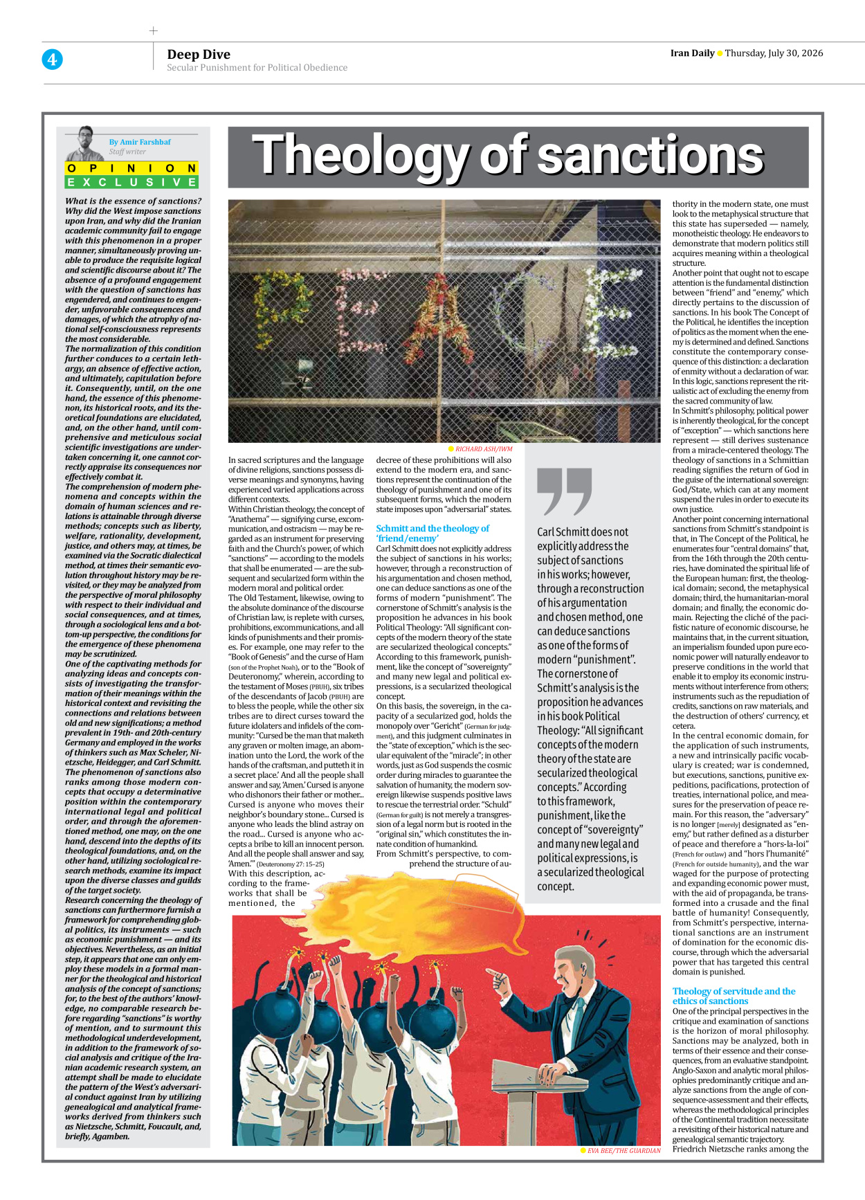 Iran Daily - Number Eight Thousand One Hundred and Seventy Seven - 30 July 2026 - Page 4