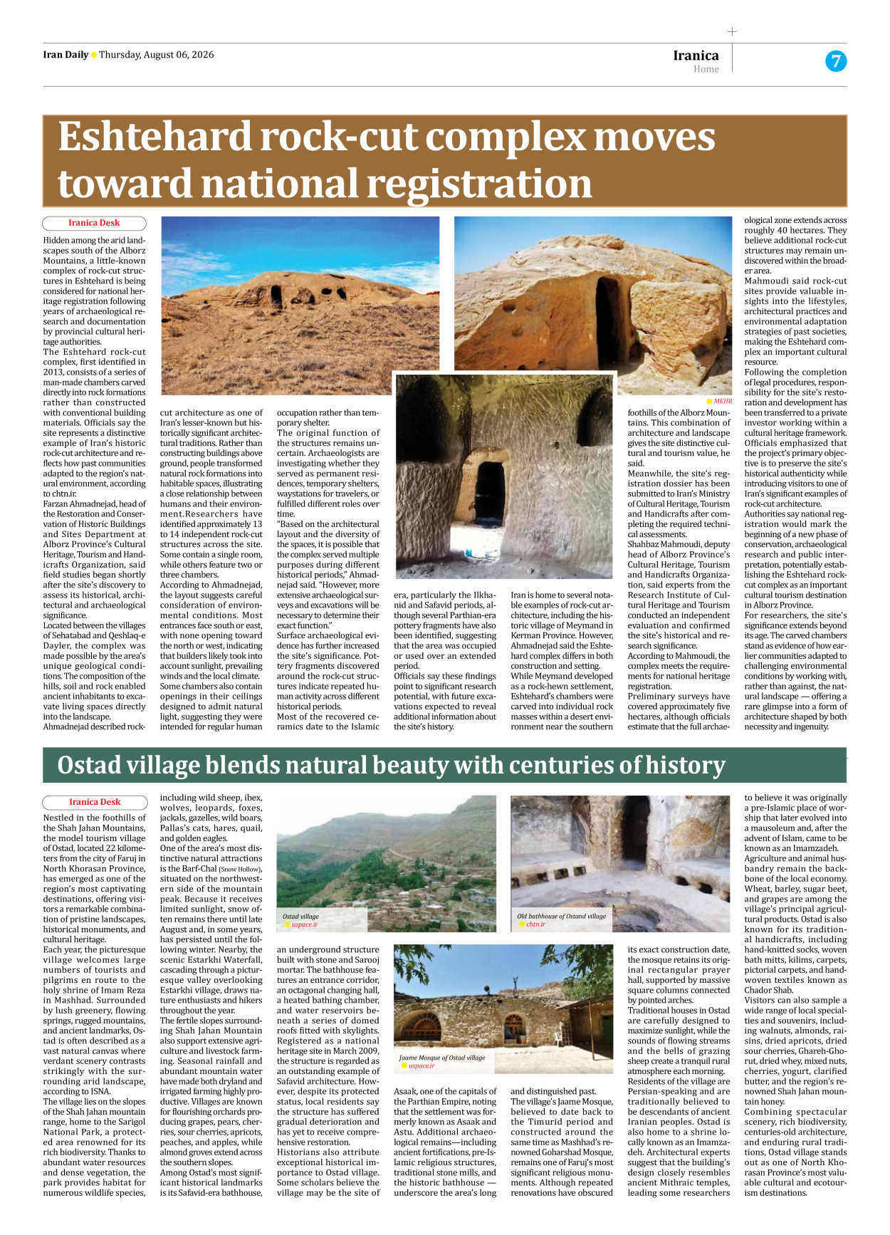 Iran Daily - Number Eight Thousand One Hundred and Eighty Two - 06 August 2026 - Page 7