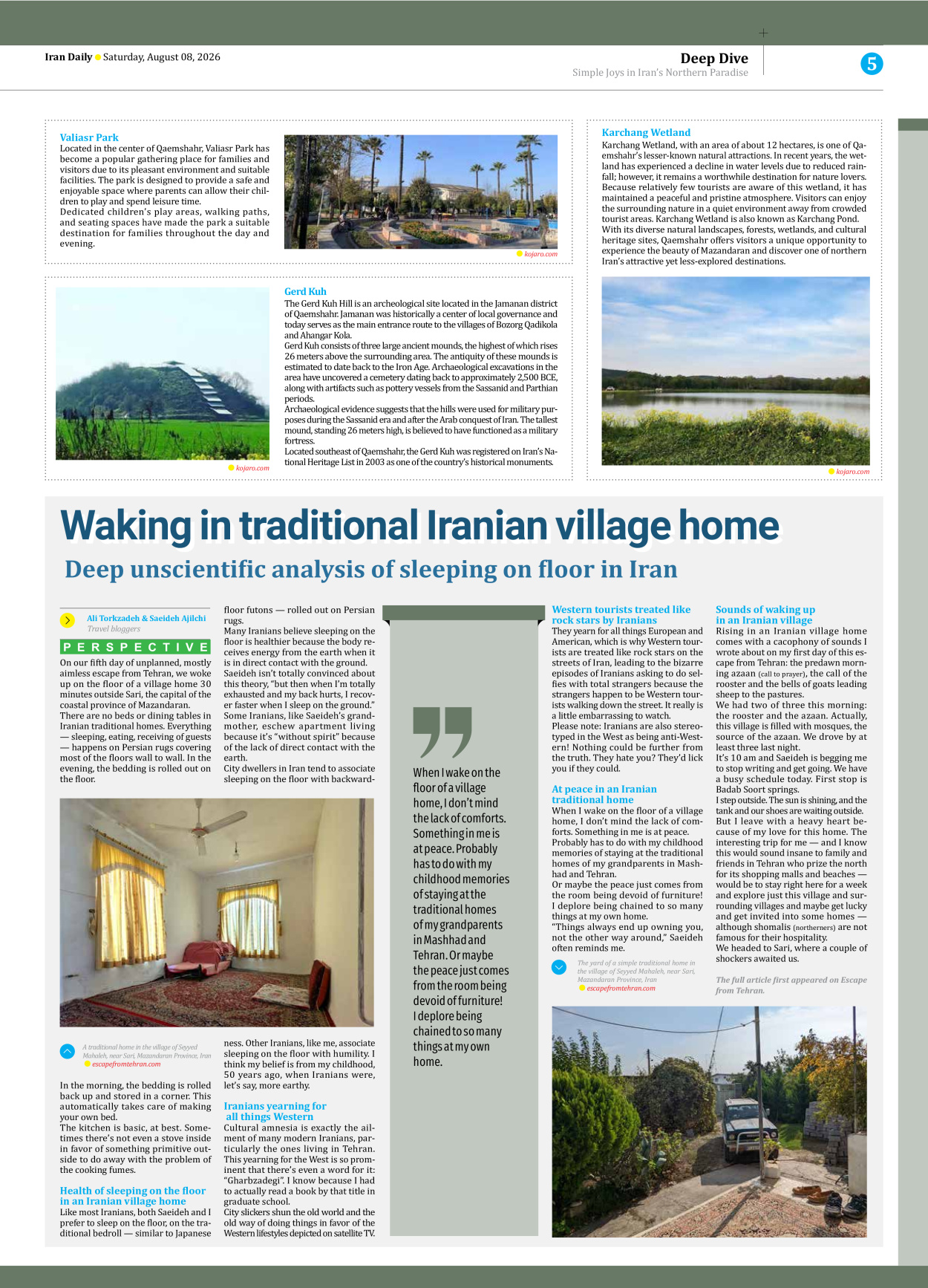 Iran Daily - Number Eight Thousand One Hundred and Eighty Three - 08 August 2026 - Page 5