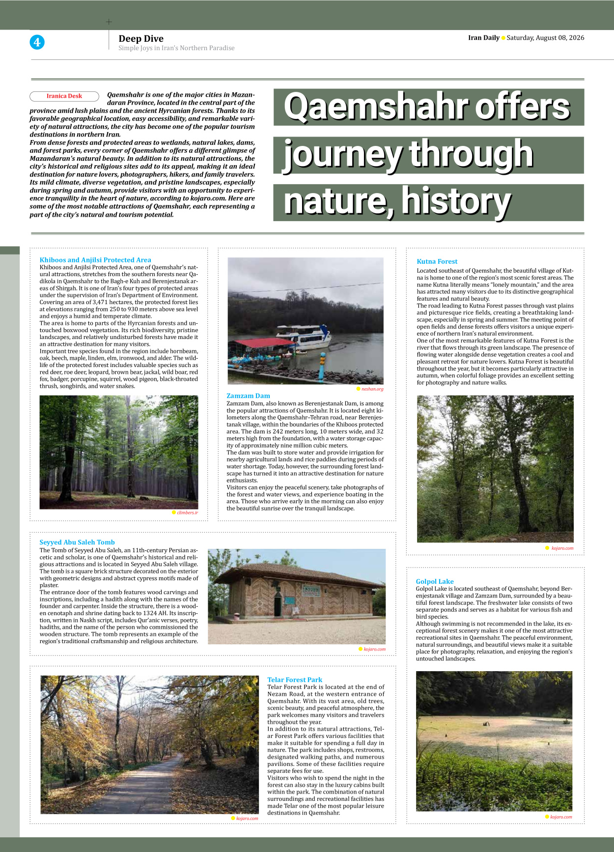 Iran Daily - Number Eight Thousand One Hundred and Eighty Three - 08 August 2026 - Page 4