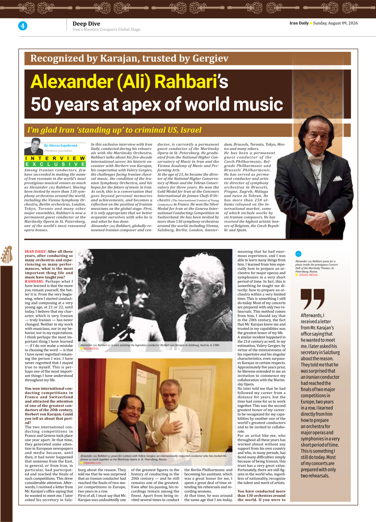 Iran Daily - Number Eight Thousand One Hundred and Eighty Four - 09 August 2026 - Page 4