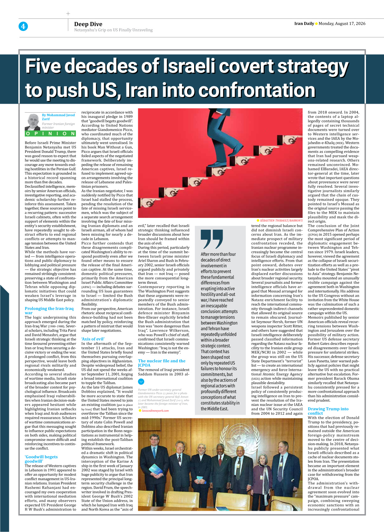 Iran Daily - Number Eight Thousand One Hundred and Eighty Nine - 17 August 2026 - Page 4