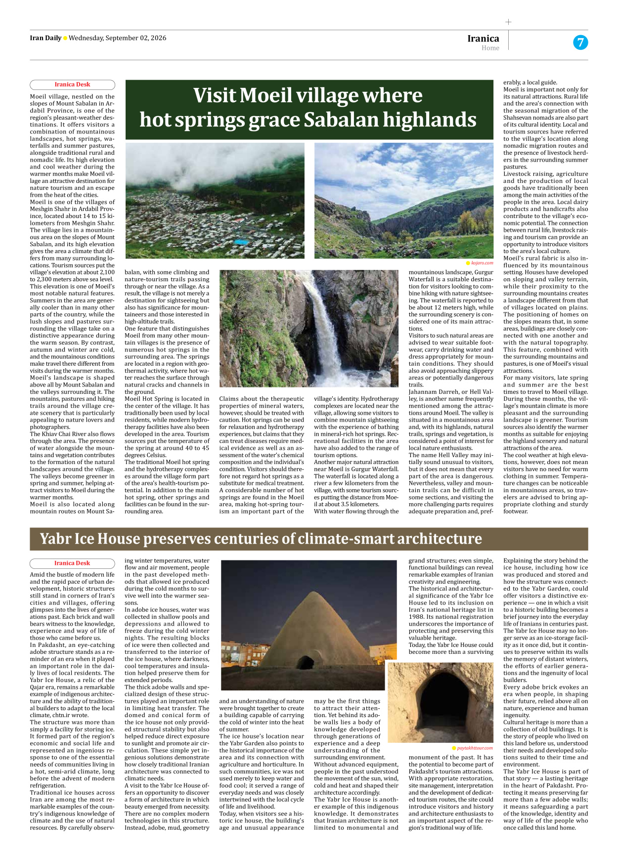 Iran Daily - Number Eight Thousand Two Hundred and Two - 02 September 2026 - Page 7