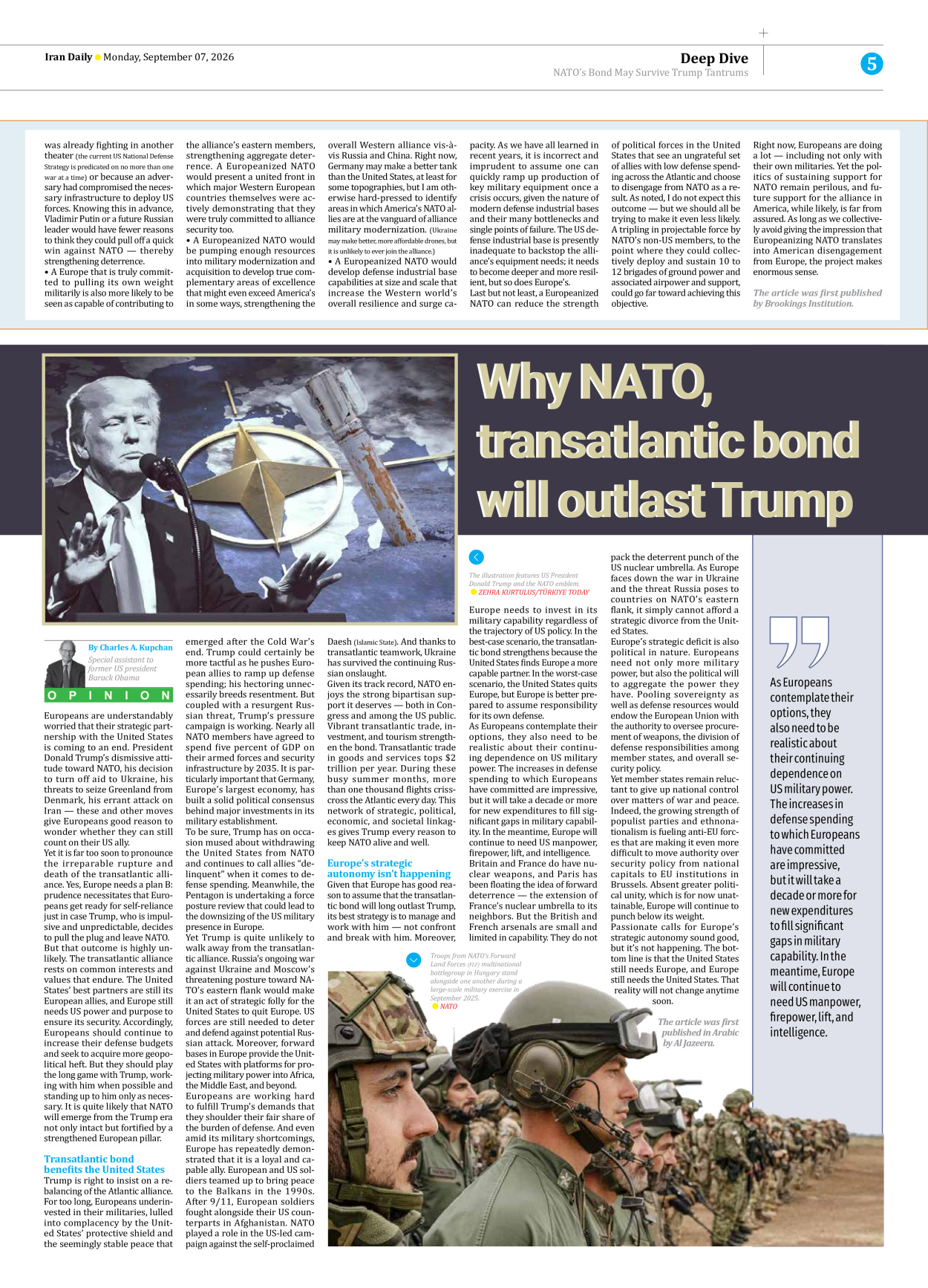 Iran Daily - Number Eight Thousand Two Hundred and Six - 07 September 2026 - Page 5