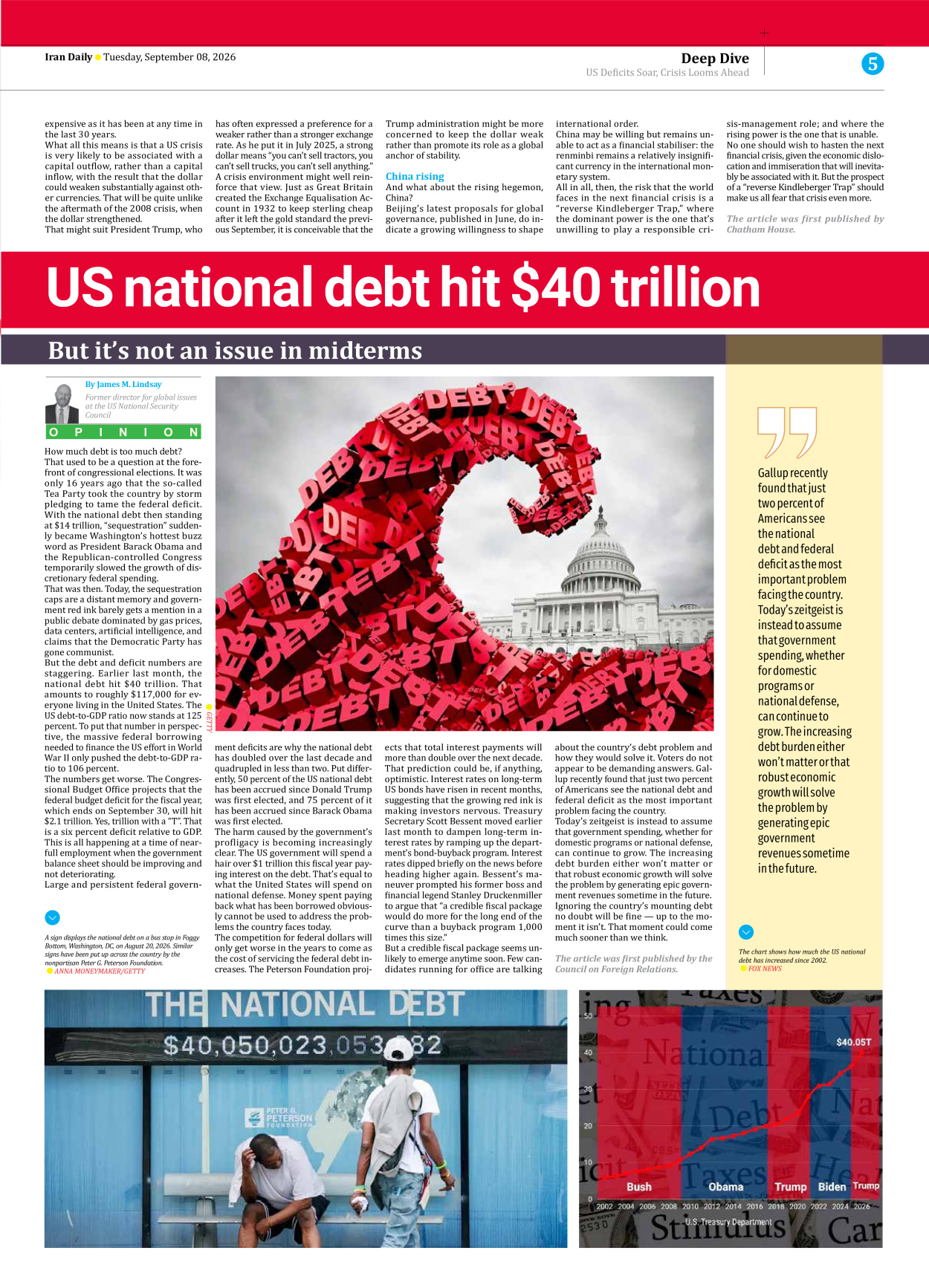 Iran Daily - Number Eight Thousand Two Hundred and Seven - 08 September 2026 - Page 5
