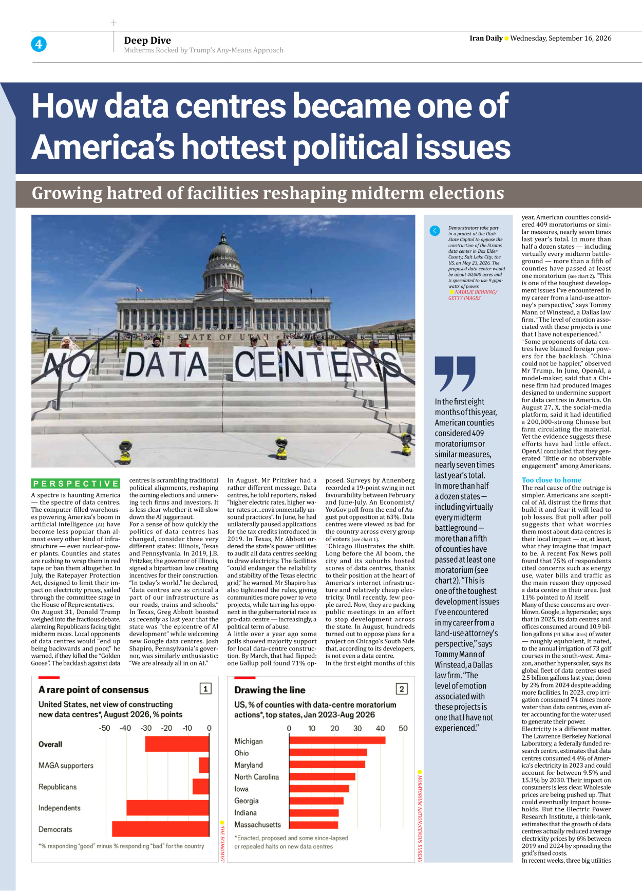 Iran Daily - Number Eight Thousand Two Hundred and Fourteen - 16 September 2026 - Page 4